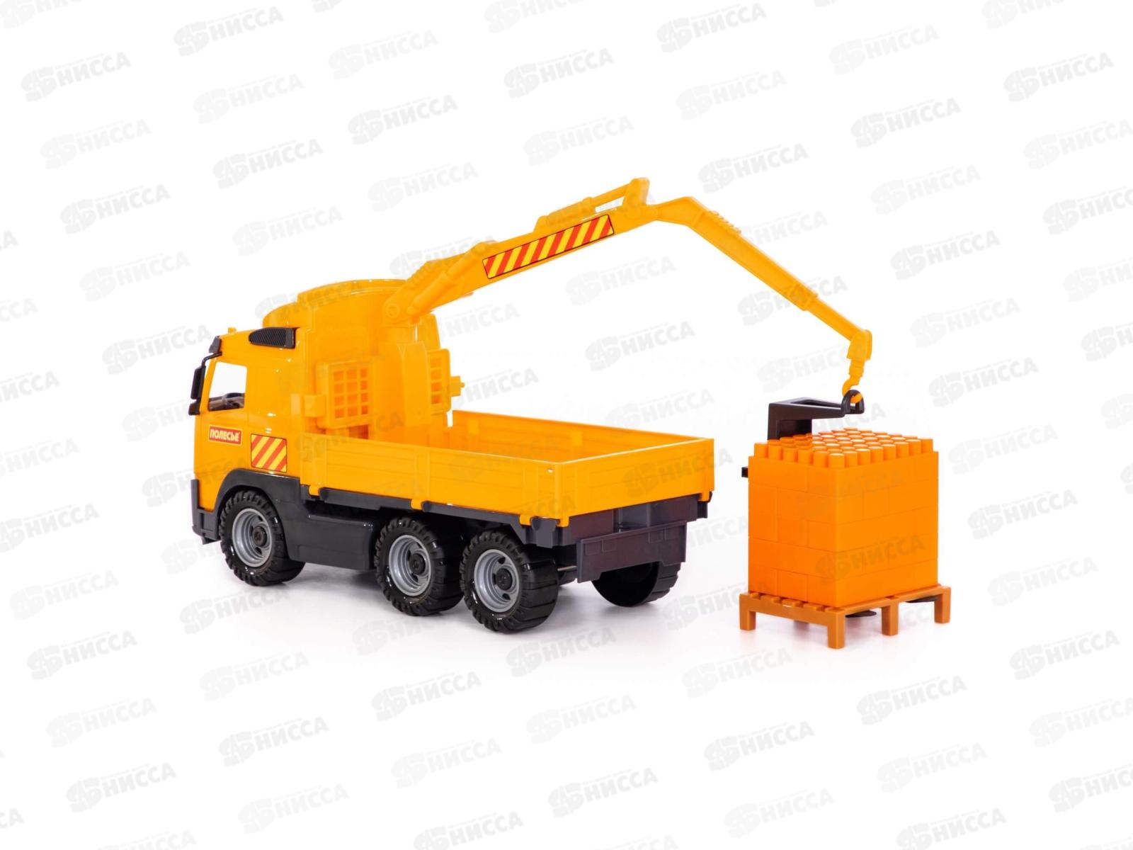 Автомобиль &quotVolvo&quot кран с манипулятором+констр. 8800 (в сеточке) *4