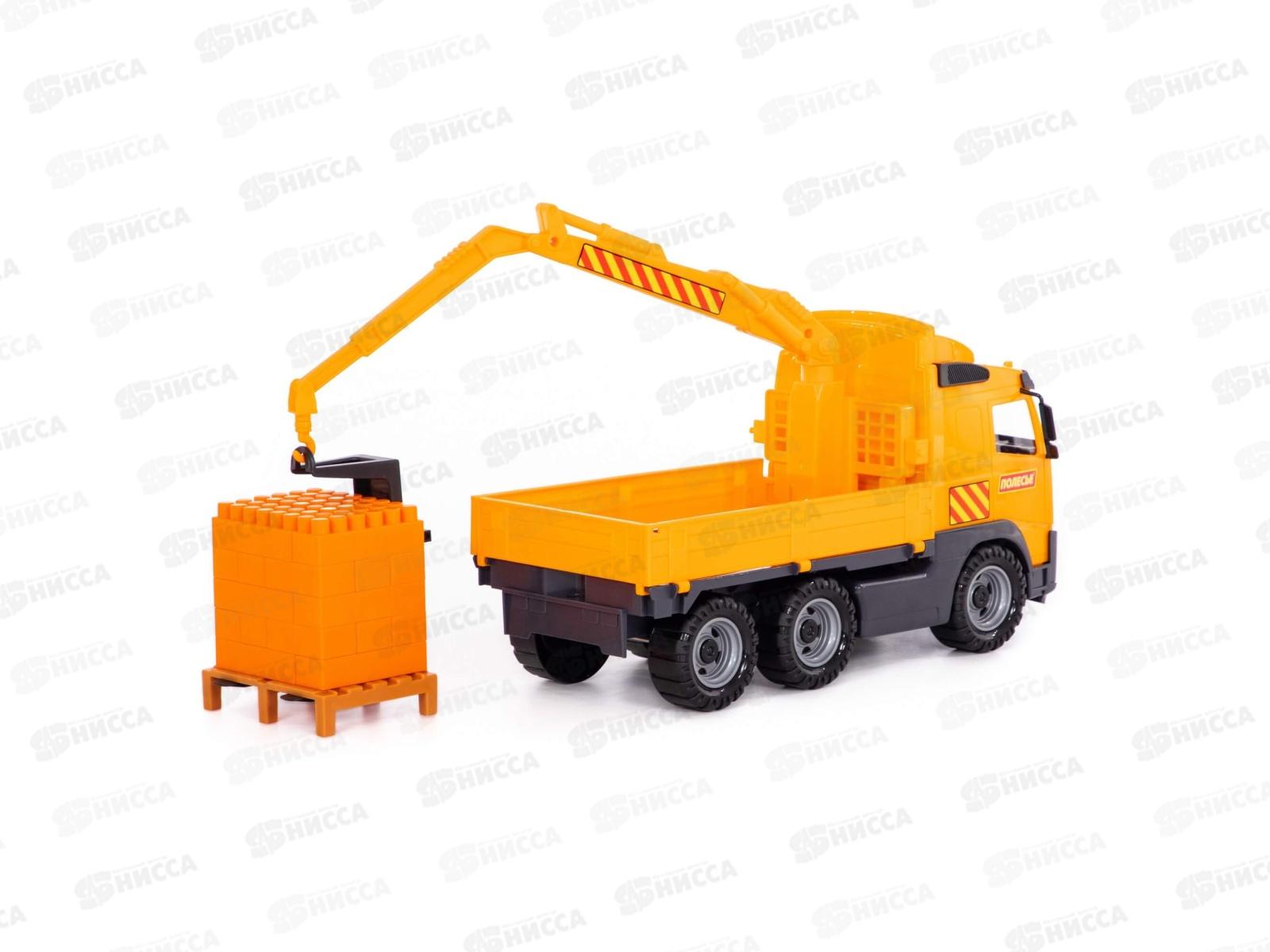 Автомобиль &quotVolvo&quot кран с манипулятором+констр. 8800 (в сеточке) *4