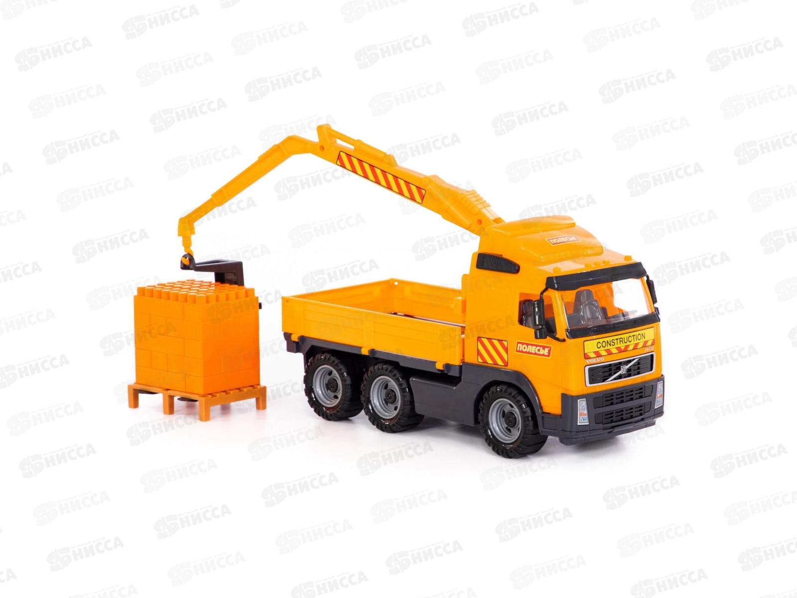 Автомобиль &quotVolvo&quot кран с манипулятором+констр. 8800 (в сеточке) *4