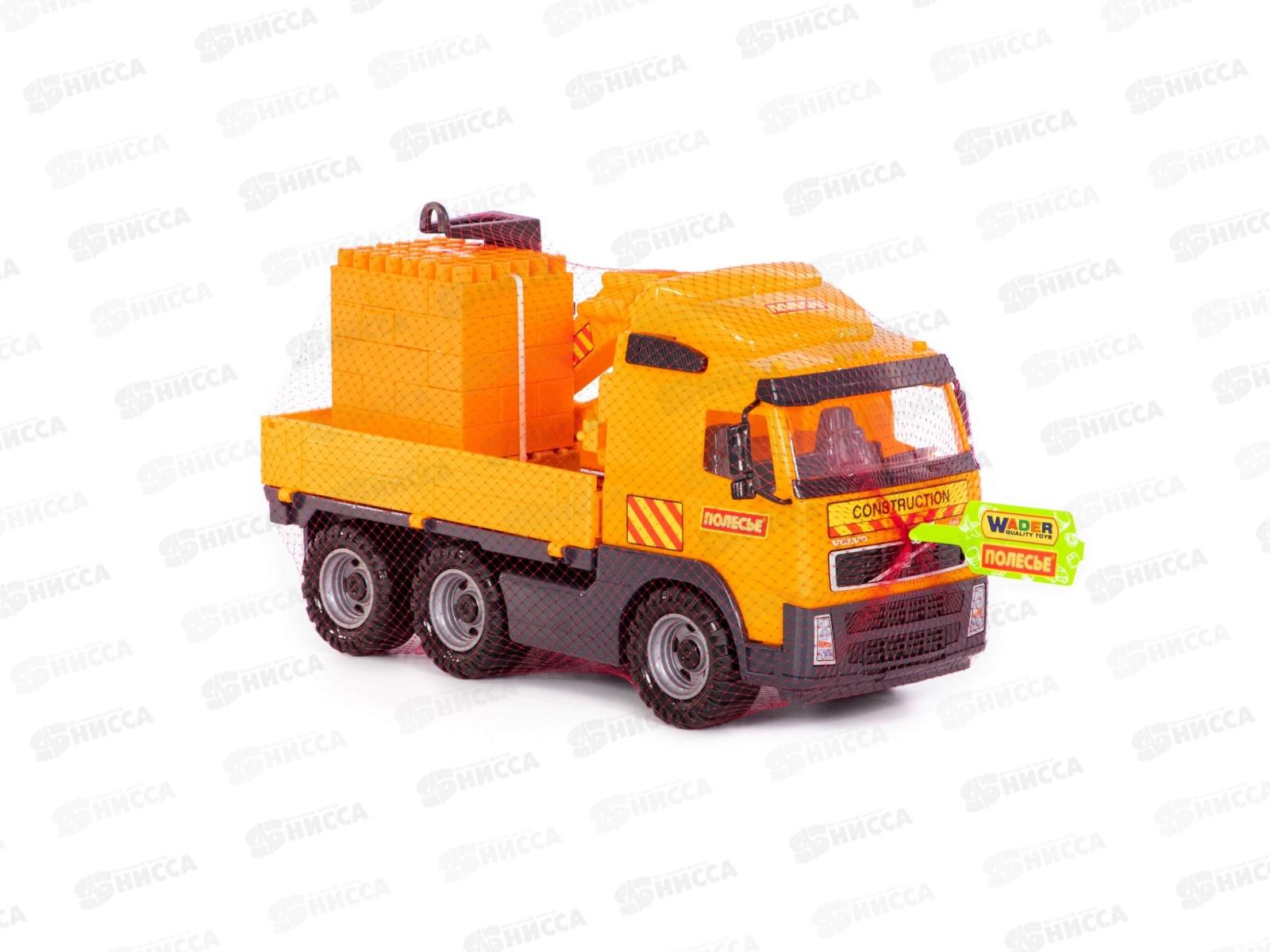 Автомобиль &quotVolvo&quot кран с манипулятором+констр. 8800 (в сеточке) *4