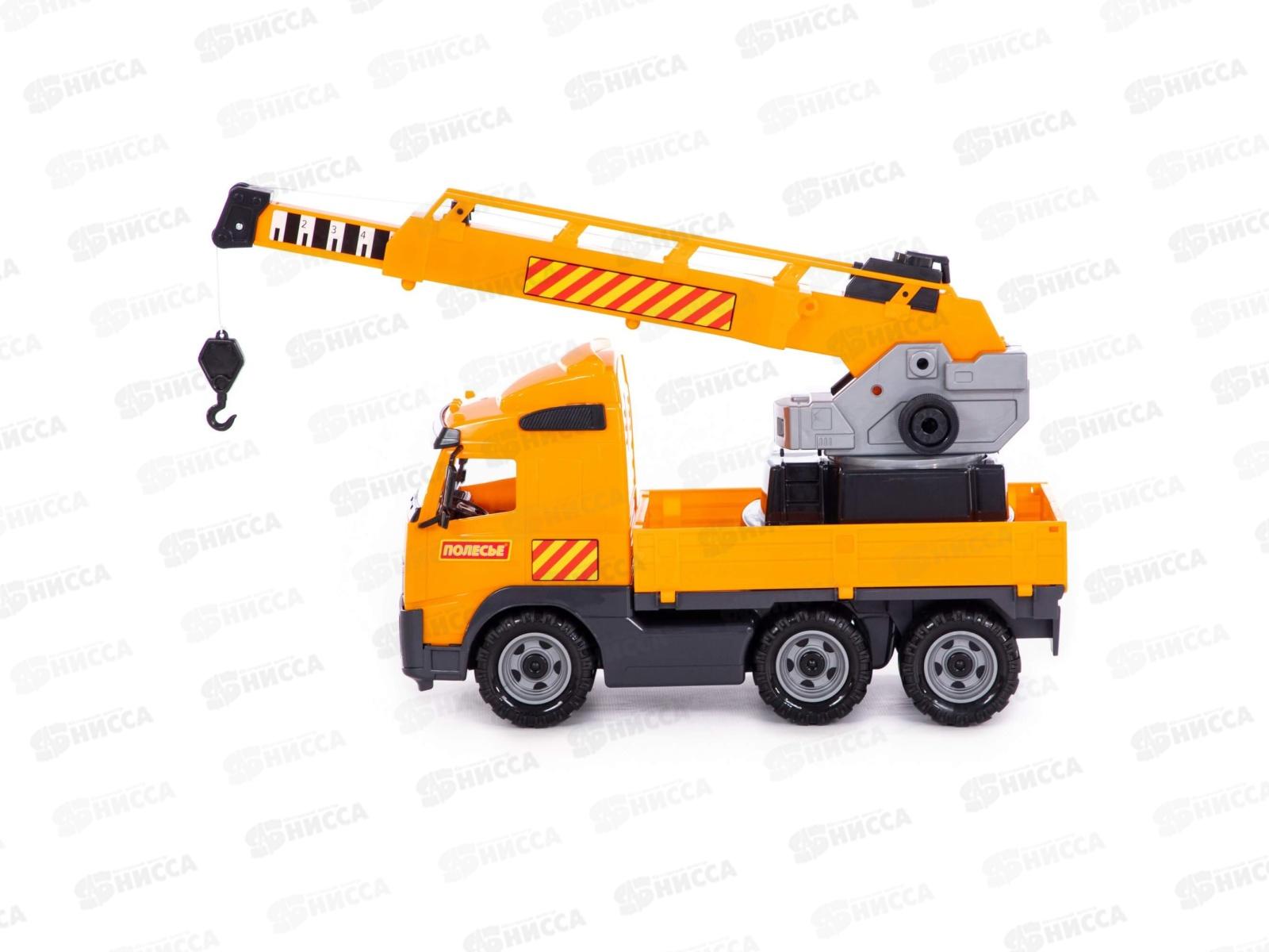 Автомобиль &quotVolvo&quot кран с поворотной платформой 8824 (в сеточке) *2