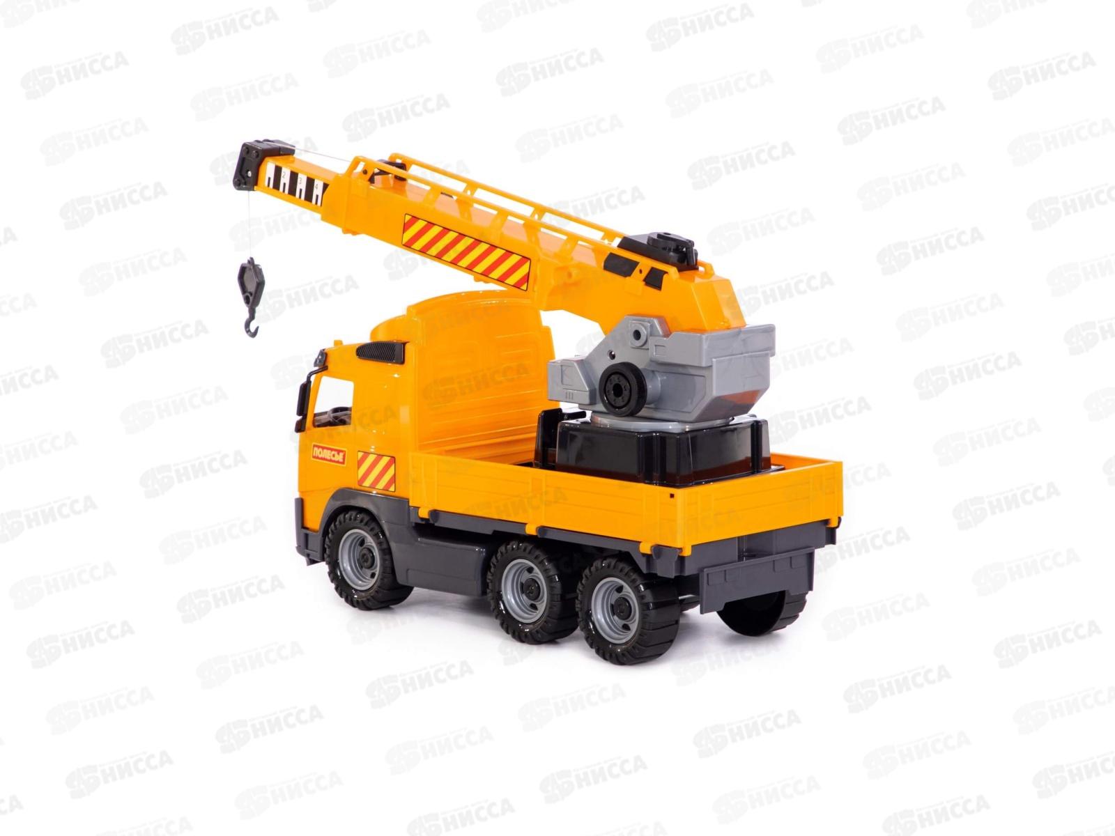 Автомобиль &quotVolvo&quot кран с поворотной платформой 8824 (в сеточке) *2