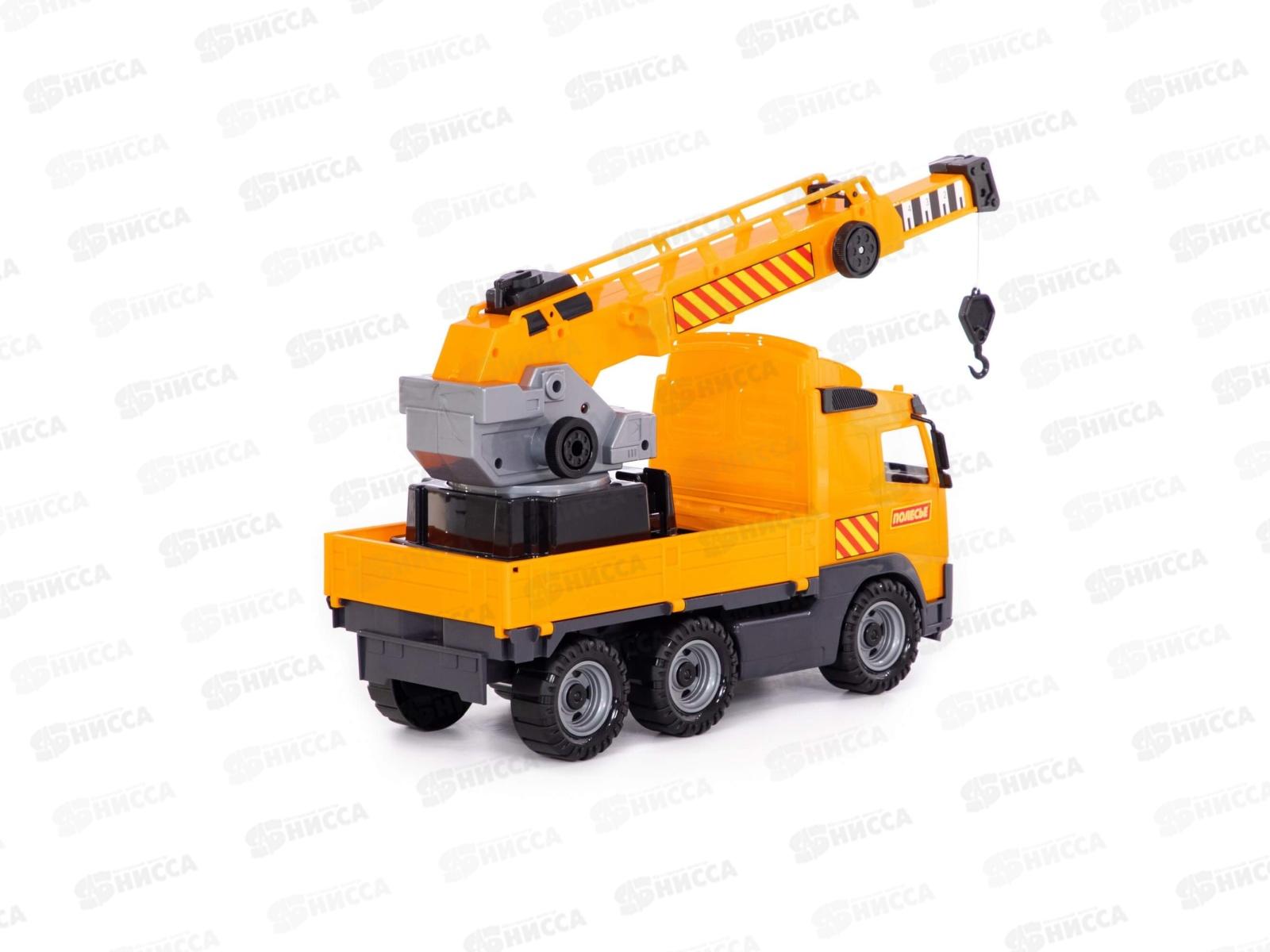 Автомобиль &quotVolvo&quot кран с поворотной платформой 8824 (в сеточке) *2