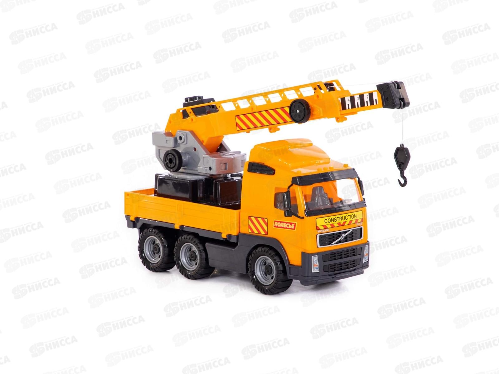 Автомобиль &quotVolvo&quot кран с поворотной платформой 8824 (в сеточке) *2