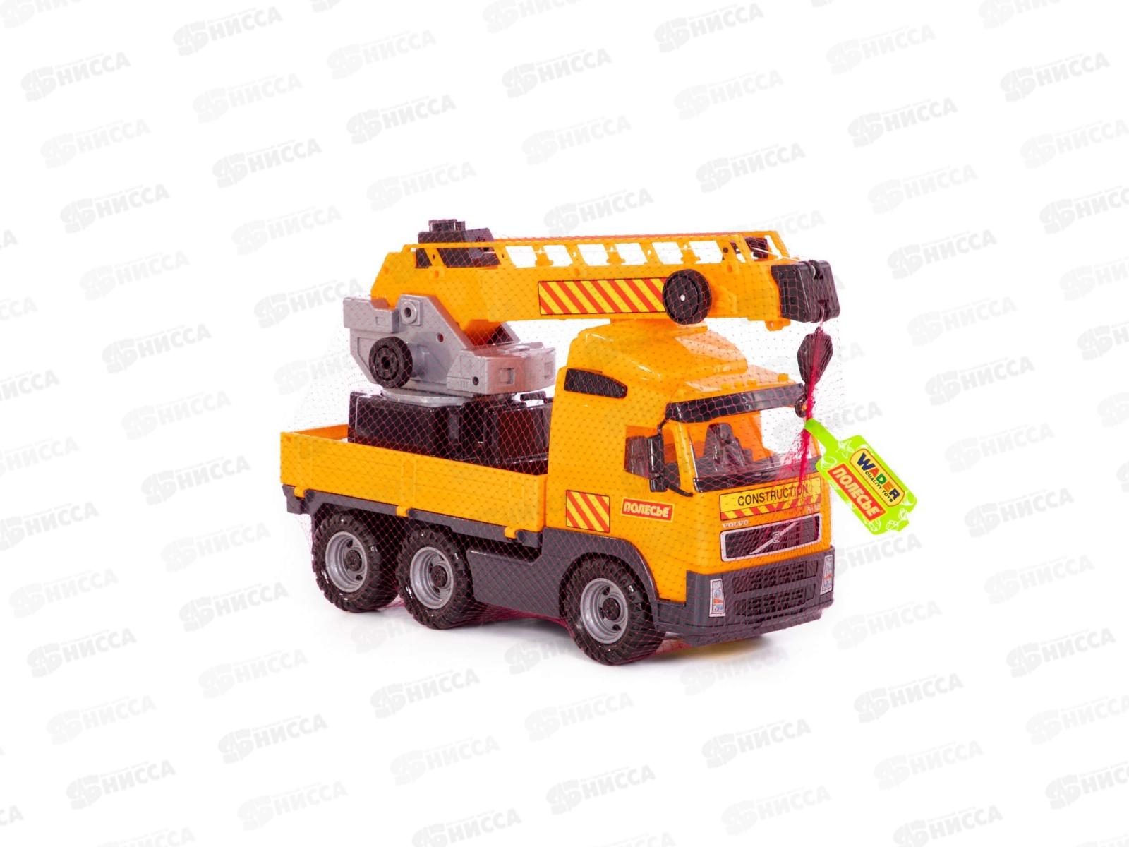 Автомобиль &quotVolvo&quot кран с поворотной платформой 8824 (в сеточке) *2