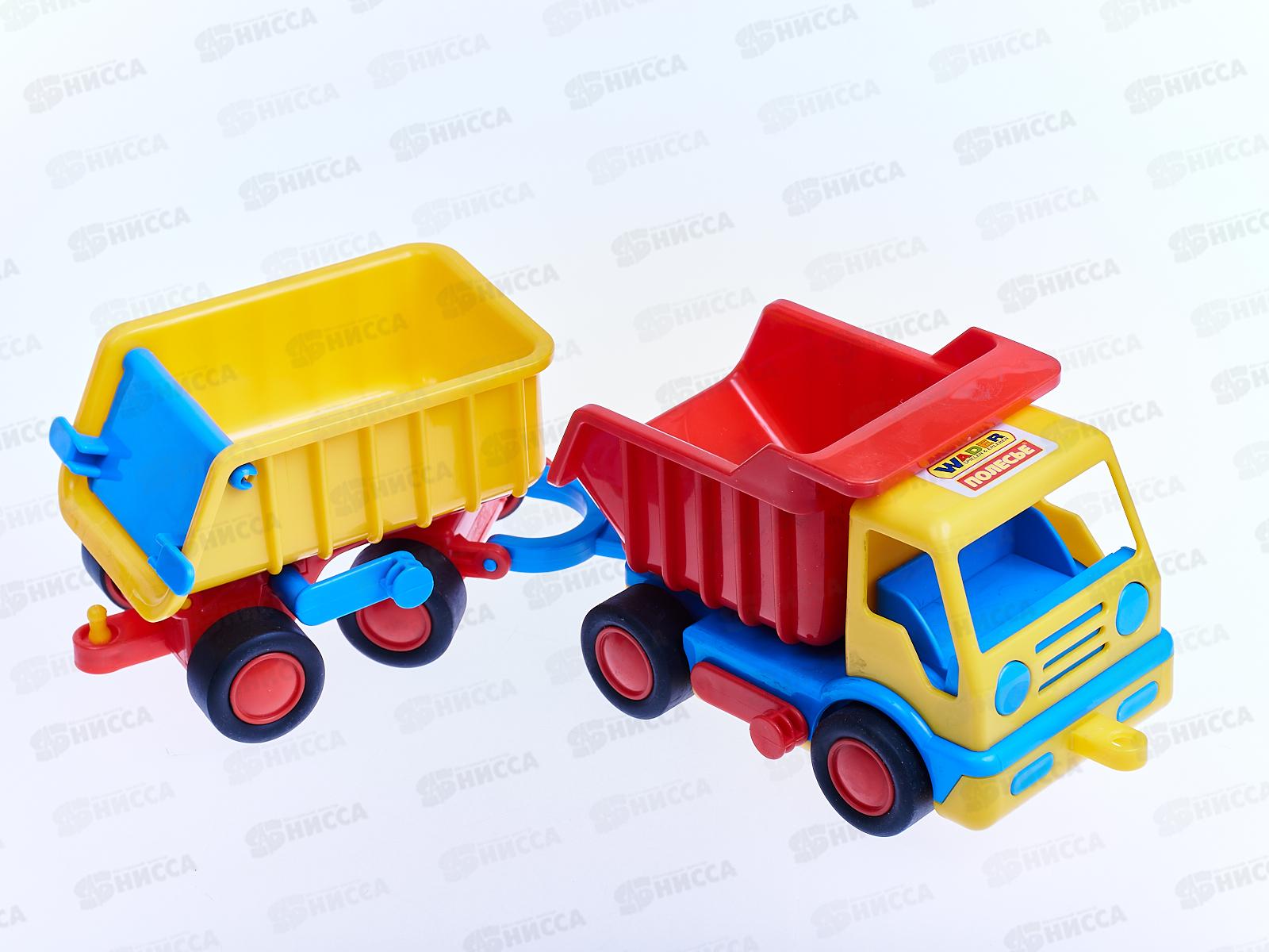 Автомобиль &quotБазик&quot самосвал с прицепом 37664 (в коробке) *6