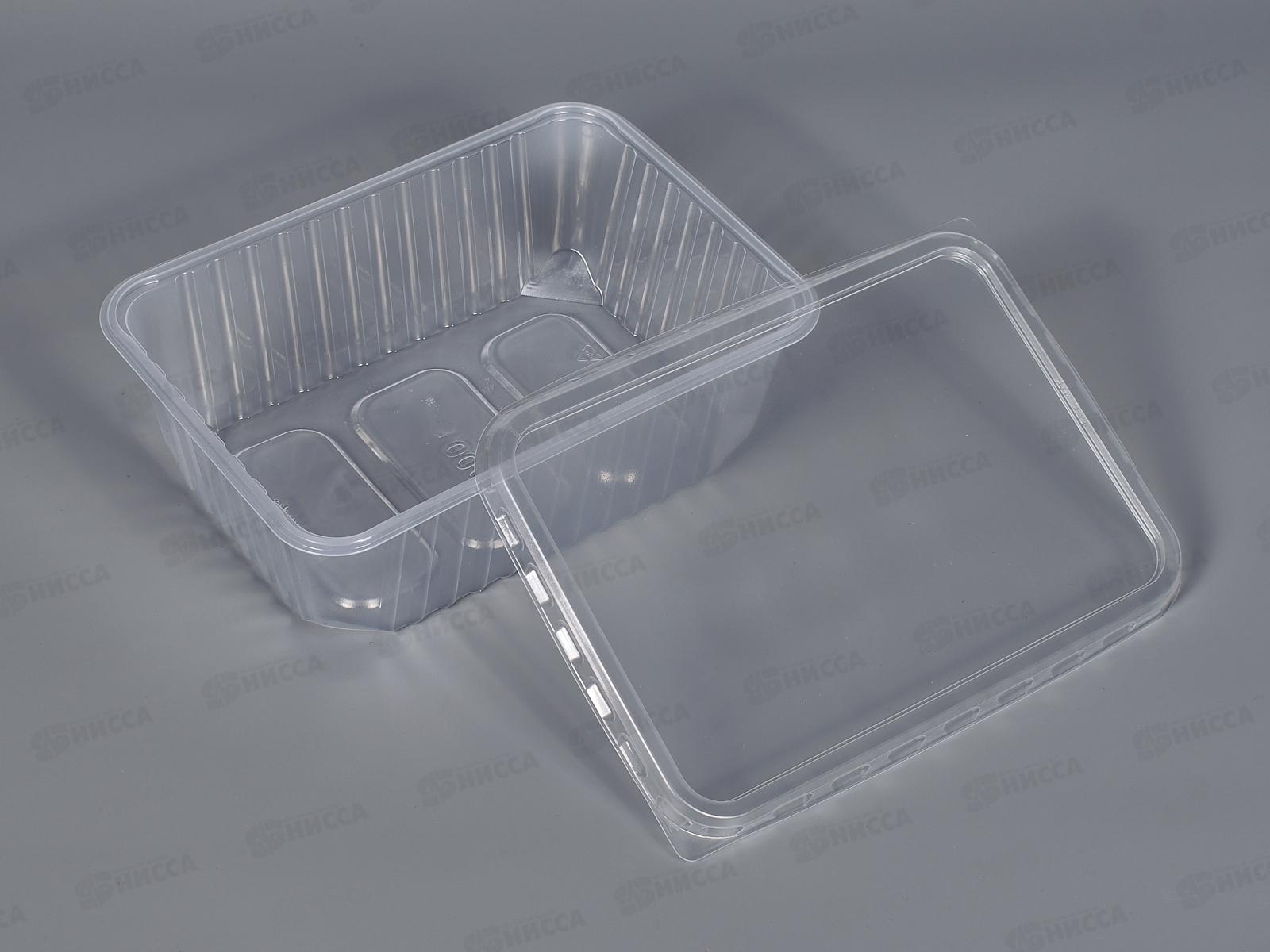 Контейнер одноразовый UP 1000мл прямоугольный низкий 186*132*62мм *100/500