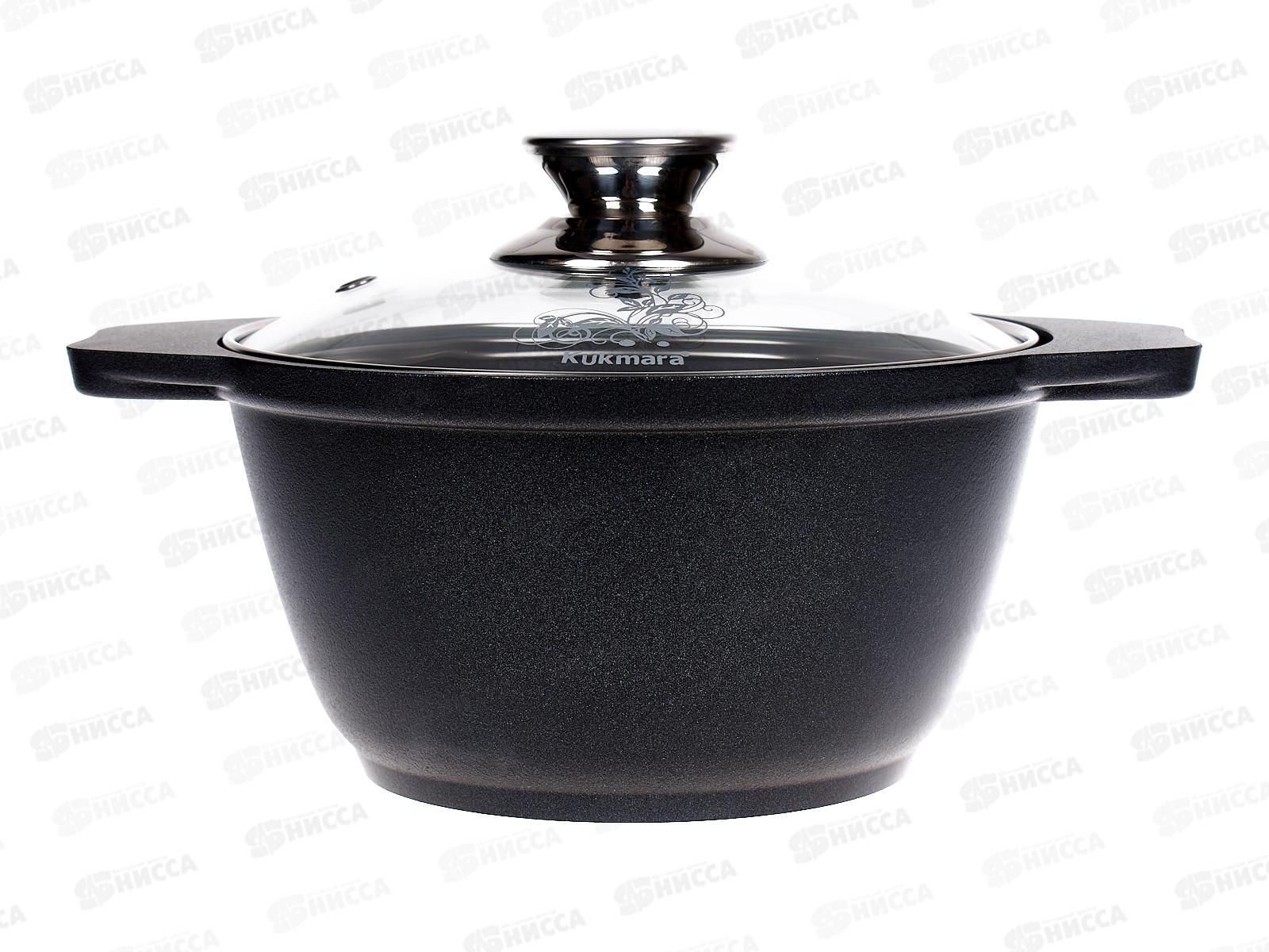 Кастрюля  1,0л  стеклянная крышка  антипригарное покрытие к01а *3