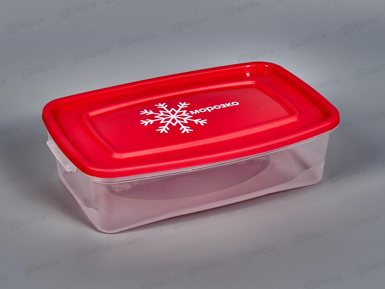 Контейнер для замораживания продуктов 0,7л МОРОЗКО прямоугольный  3шт С54036 *18