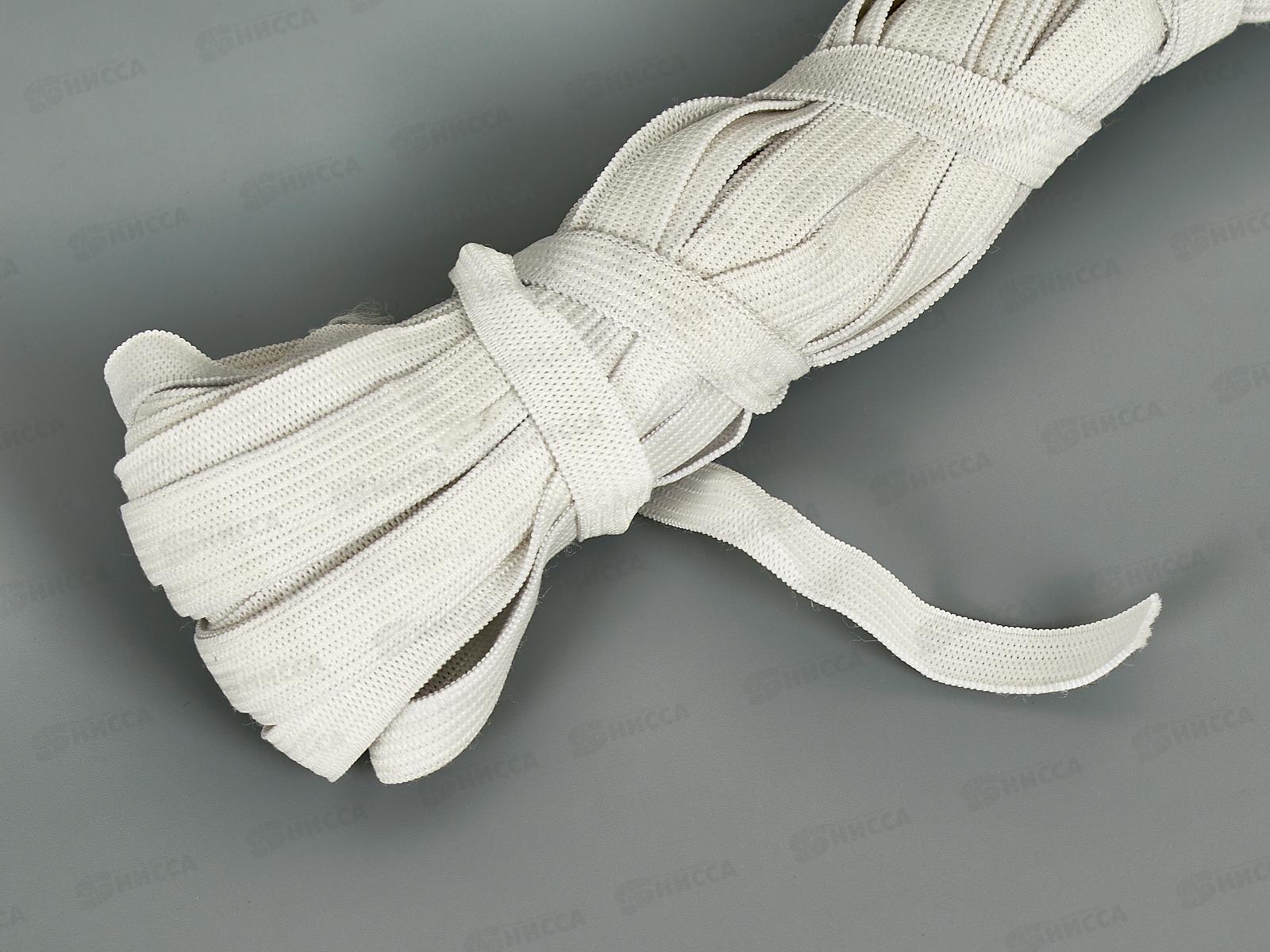 Резинка бельевая 10мм продежка белая 10м *20