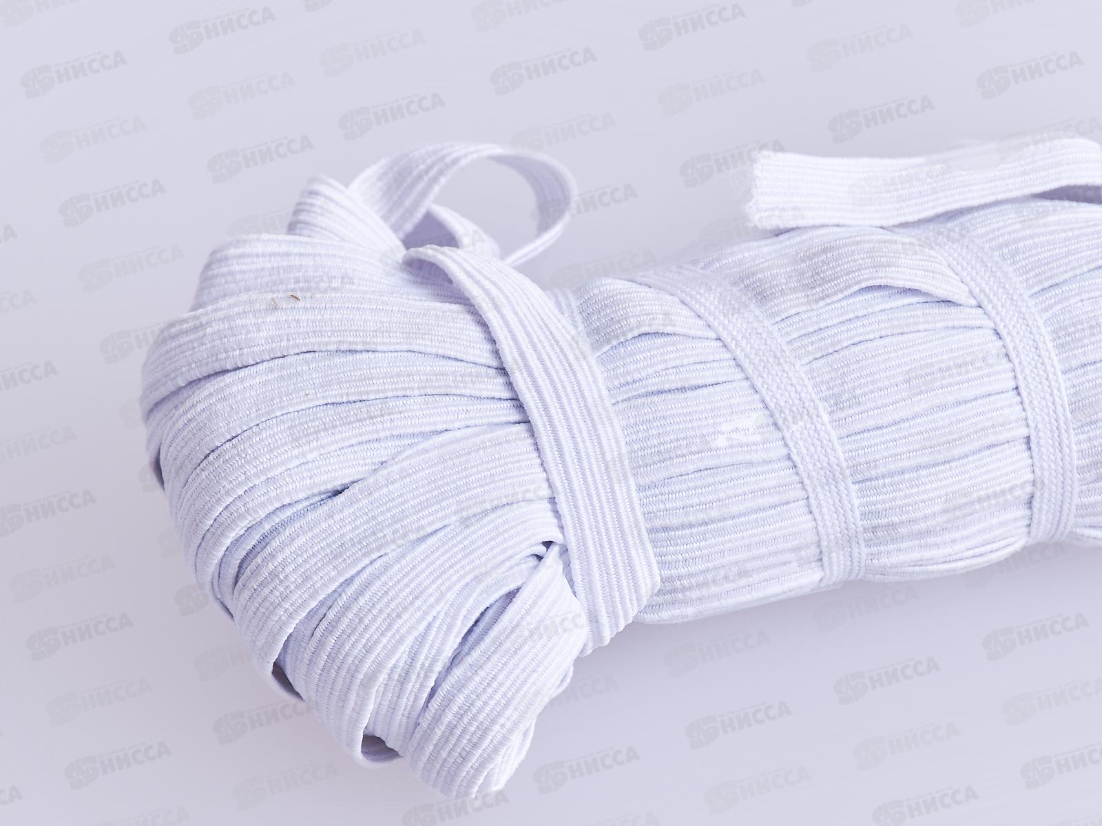 Резинка бельевая 10мм продежка белая 25м