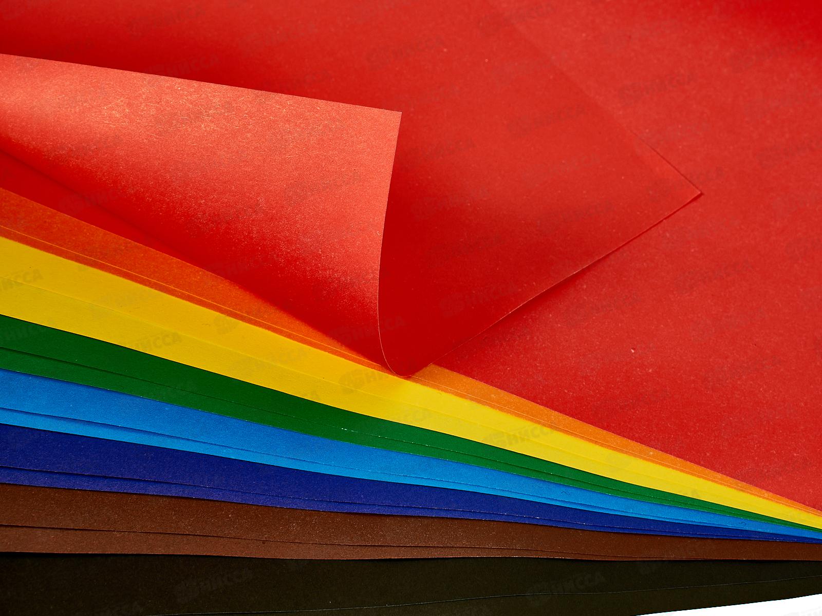 Цветная бумага двусторонняя  8 листов 16 цветов А4 ЛХ Белочка, ЦБ-0243 *30