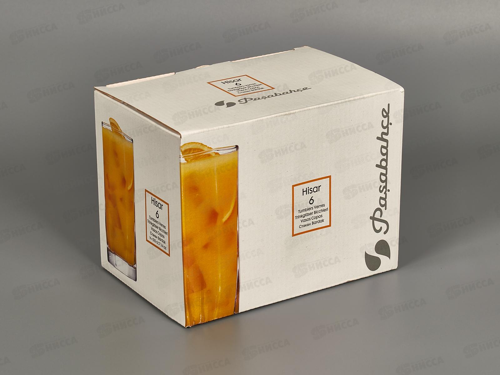 Набор Hisar 6 стаканов для воды 225мл  42858 *8