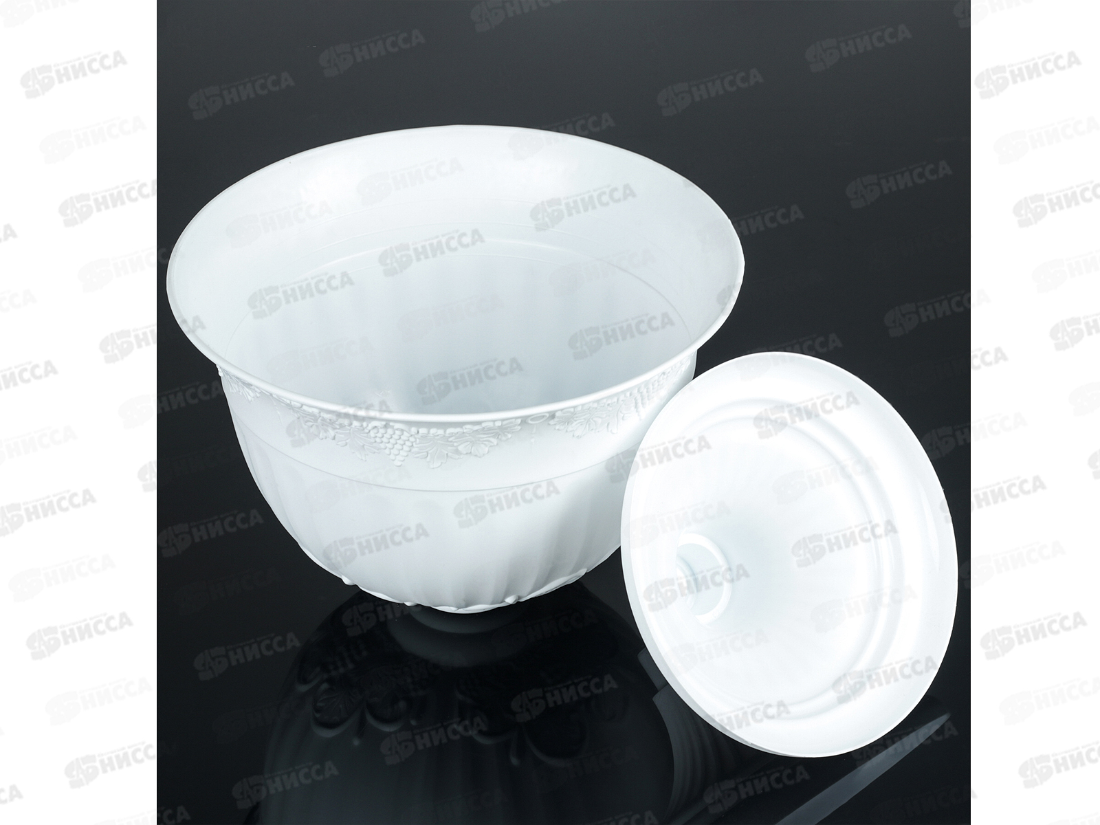 Вазон Ангара N2 8л белый Ангарск *10 О-3827