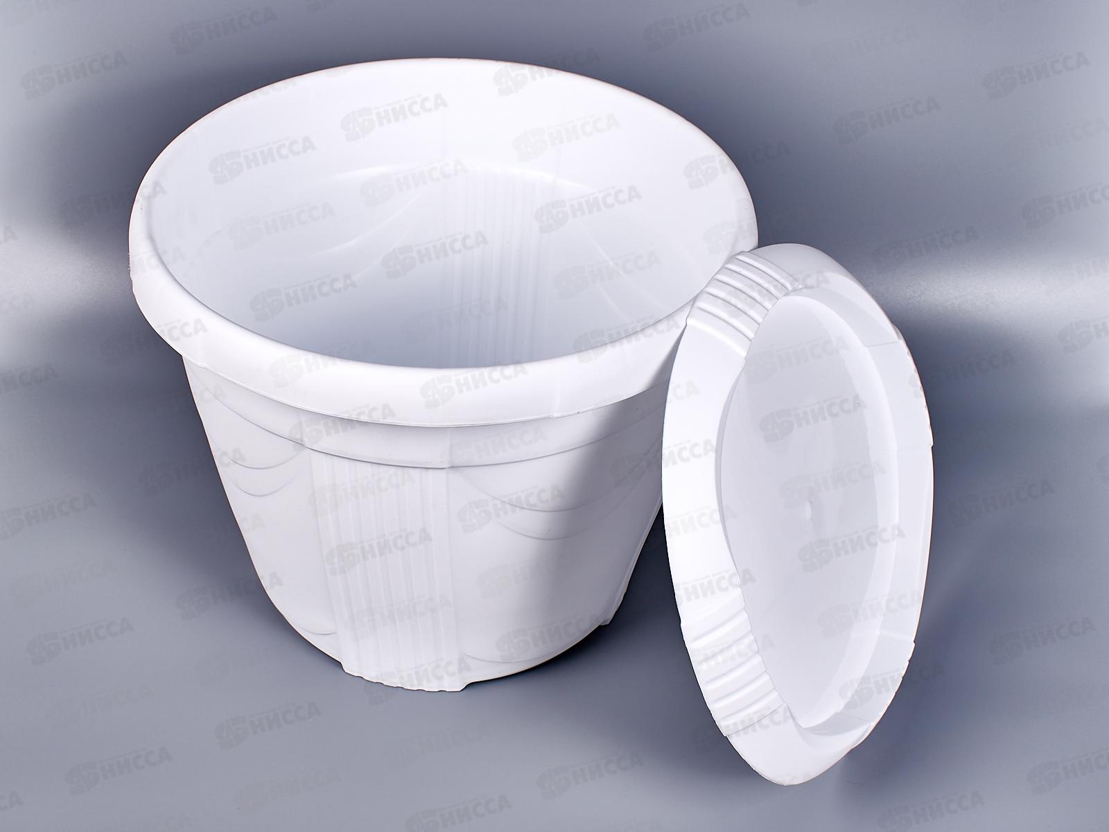 Кашпо Селенга 10л белое Ангарск *5