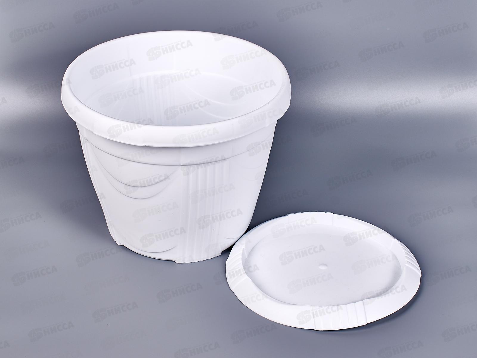 Кашпо Селенга 5л белое Ангарск *10