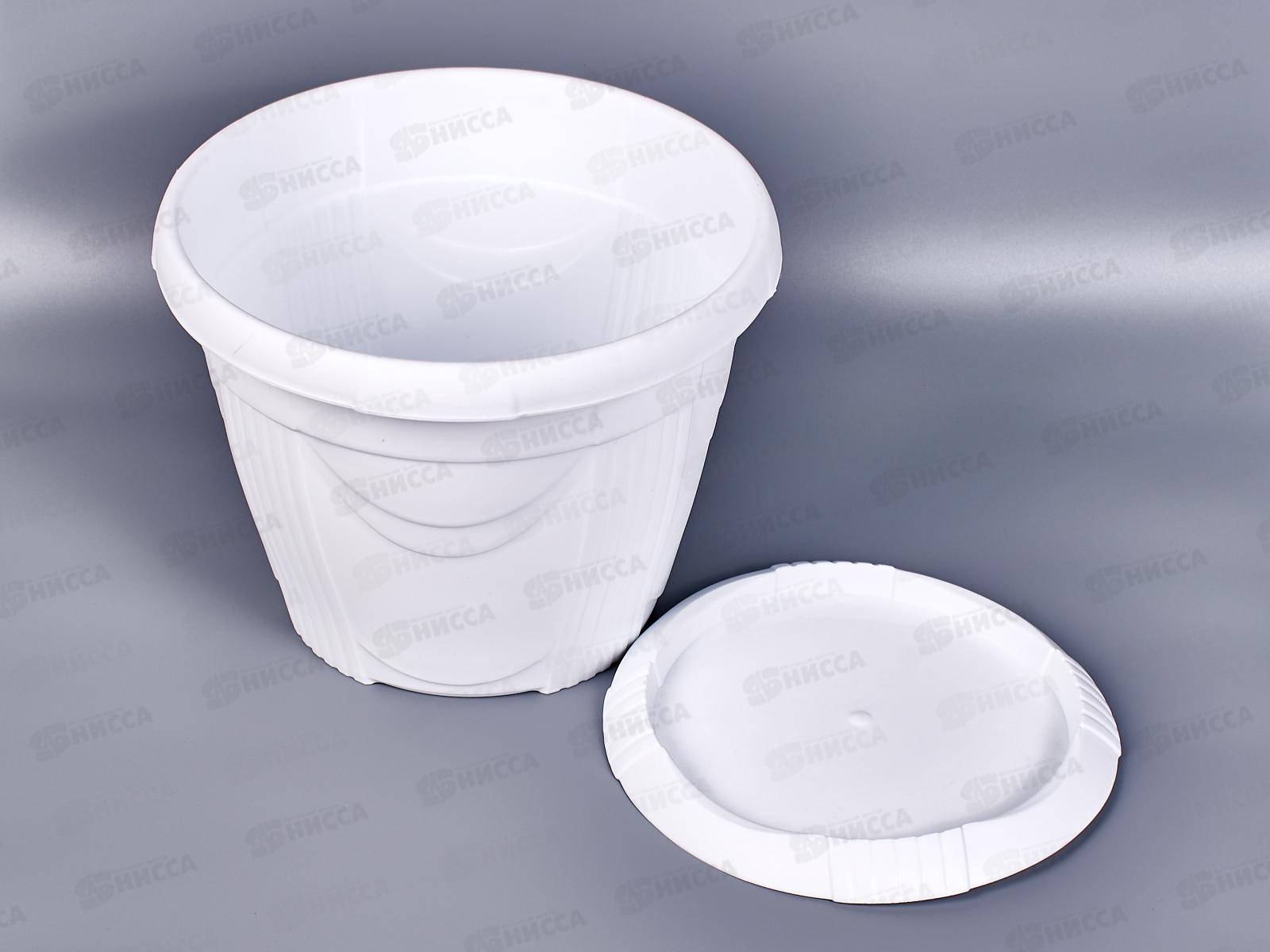 Кашпо Селенга 7л белое Ангарск *5