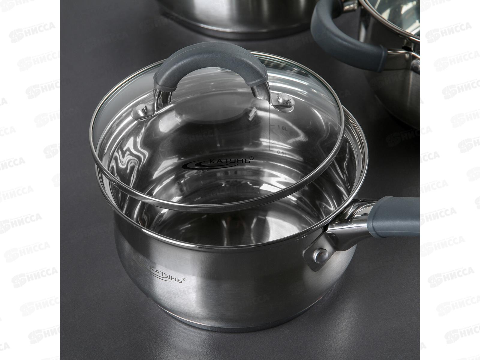 Набор кастрюль 6 предметов Ирида(2,9л+3,9л+ковш)КТ08-А *2