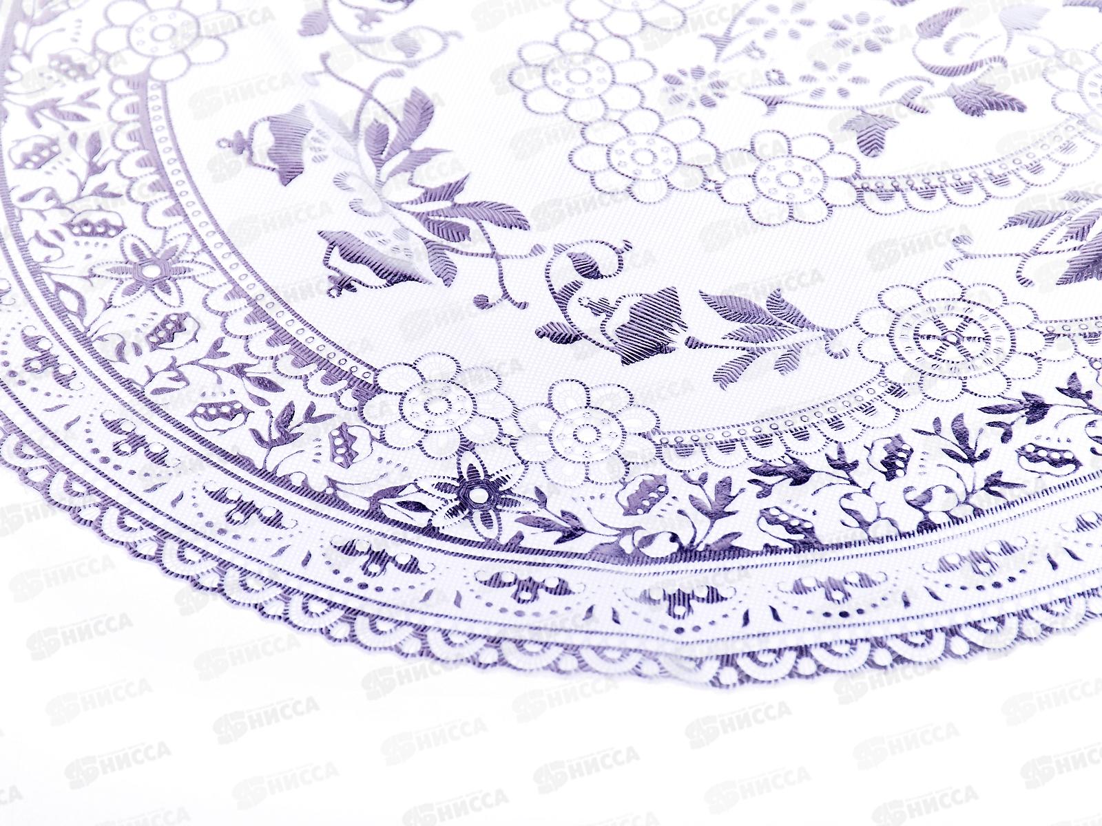 Салфетка ажурная 30*45см белая овальная  виниловая  (046377)  Ж *12