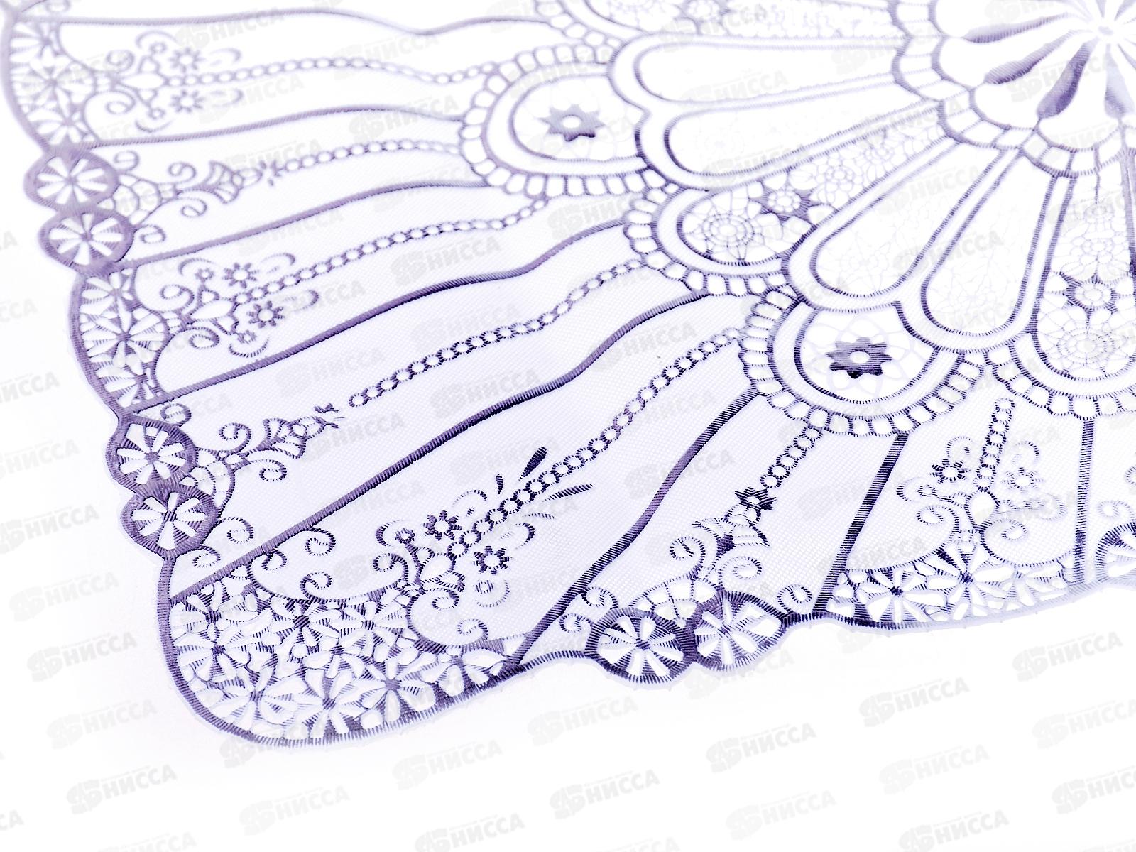 Салфетка ажурная 30*45см белая прямоугольная виниловая (046379)  Ж