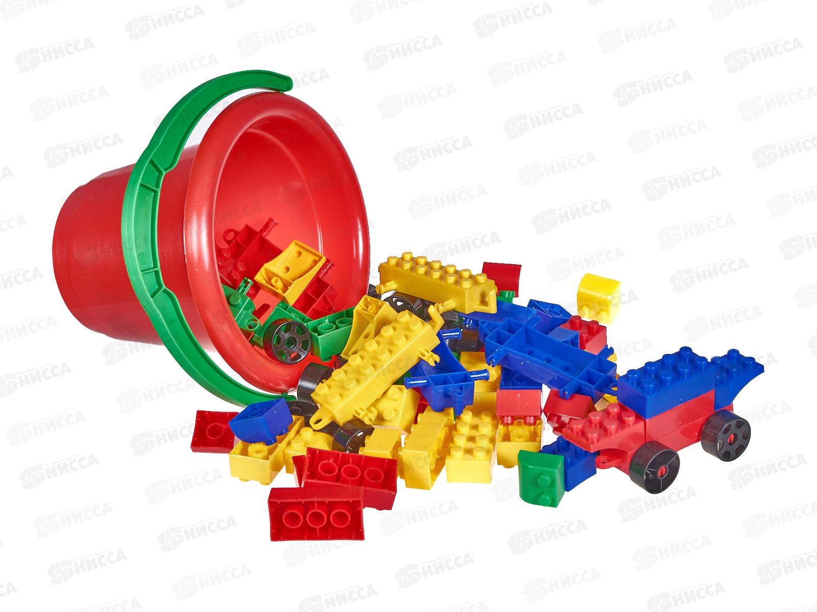 Конструктор &quotРадуга в ведерке&quot (90 деталей)  ПИ000030