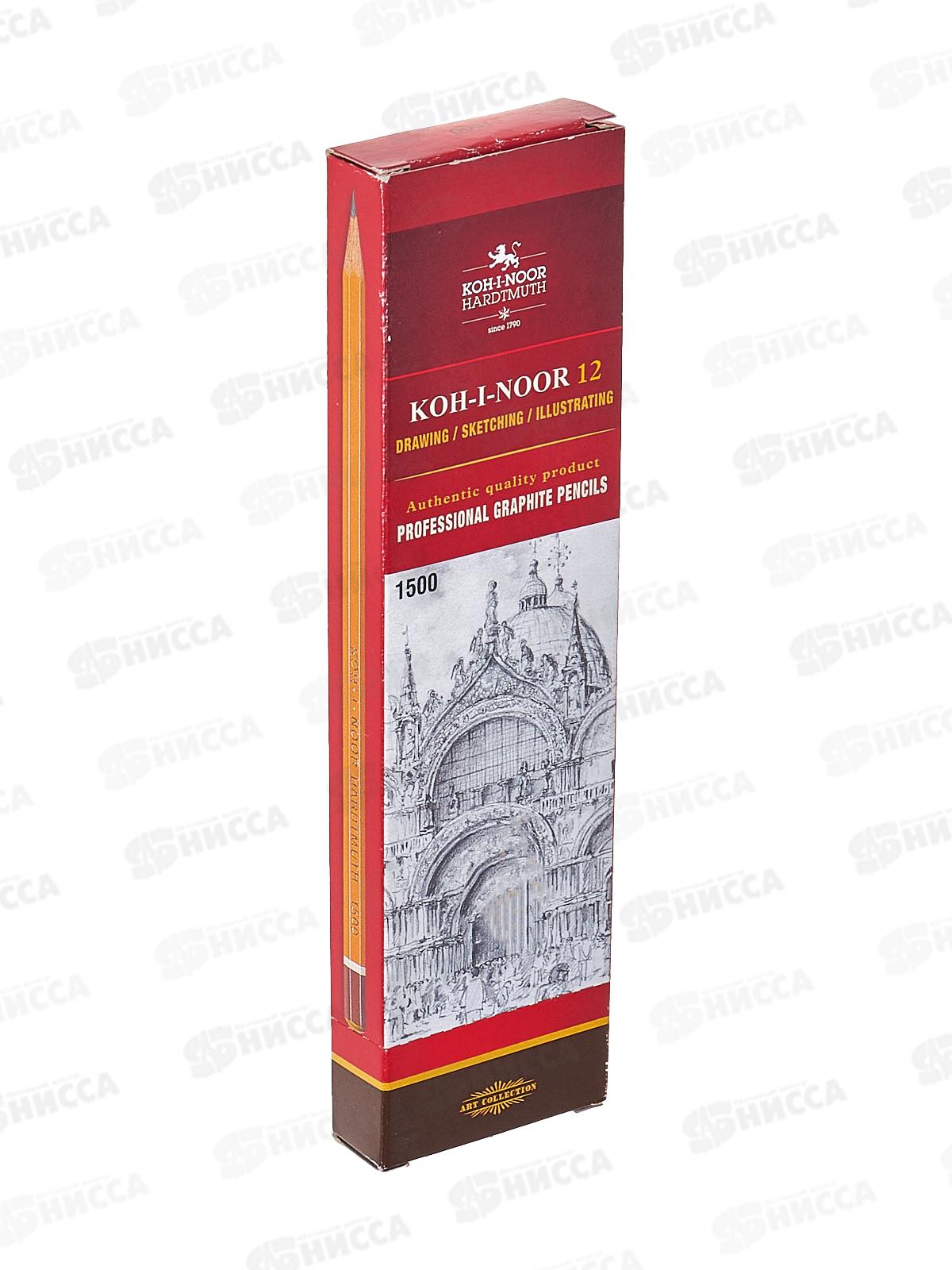 Карандаш чернографитный K-I-N 1500 3H *12/144