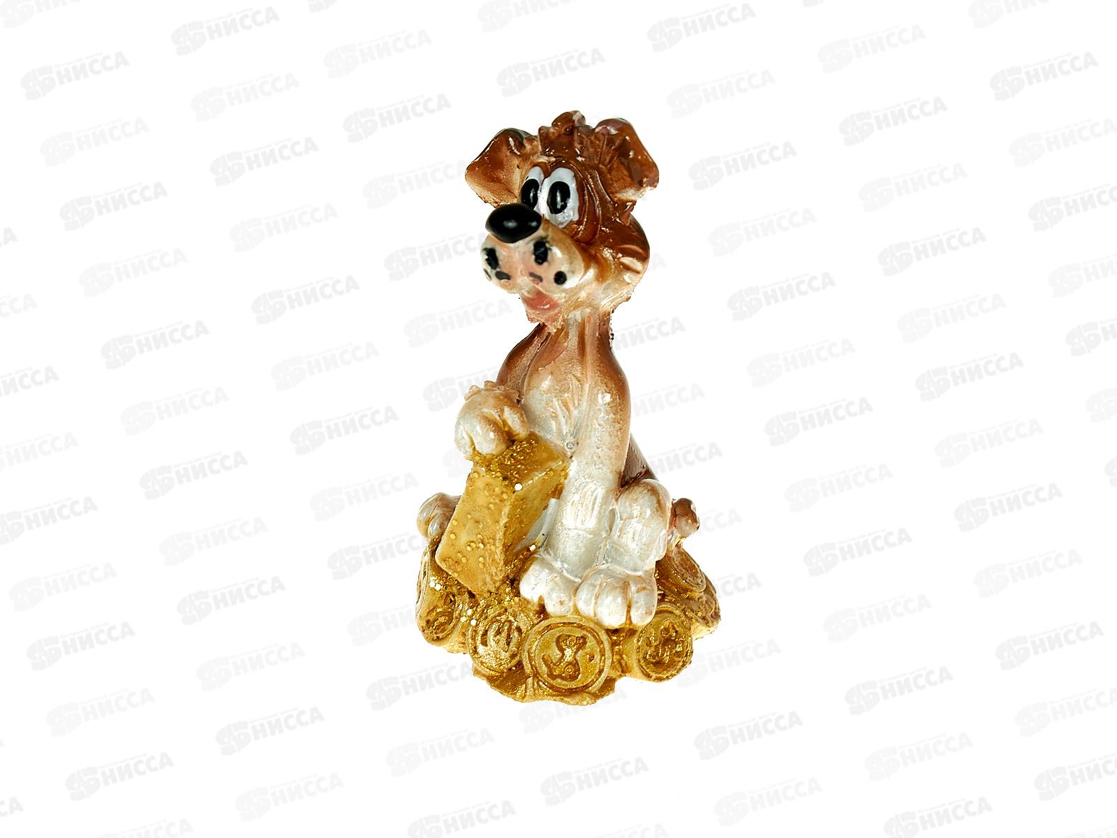 Фигурка Собака 4*2,5см 4 дизайна полистоун 398-196 г