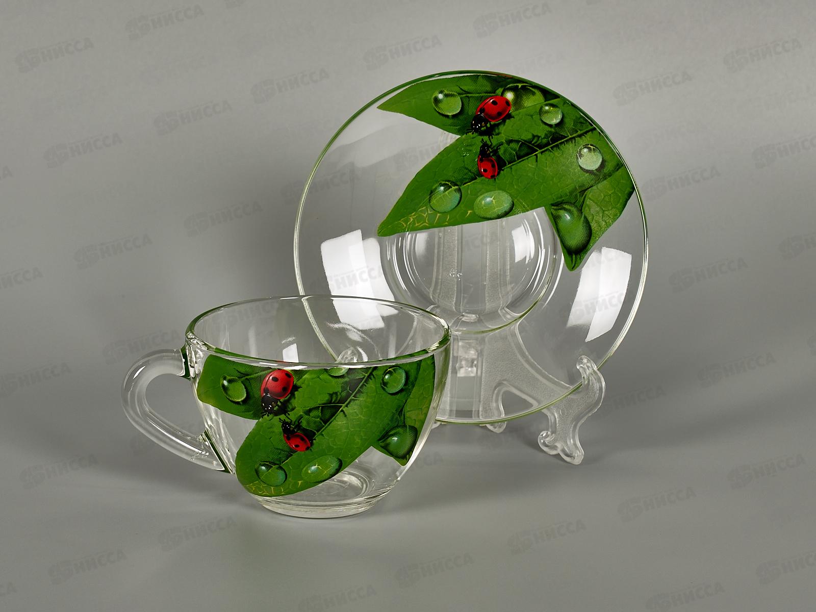 Набор подарочный 4 предмета 2222-Д Дуэт Зеленый лист *6