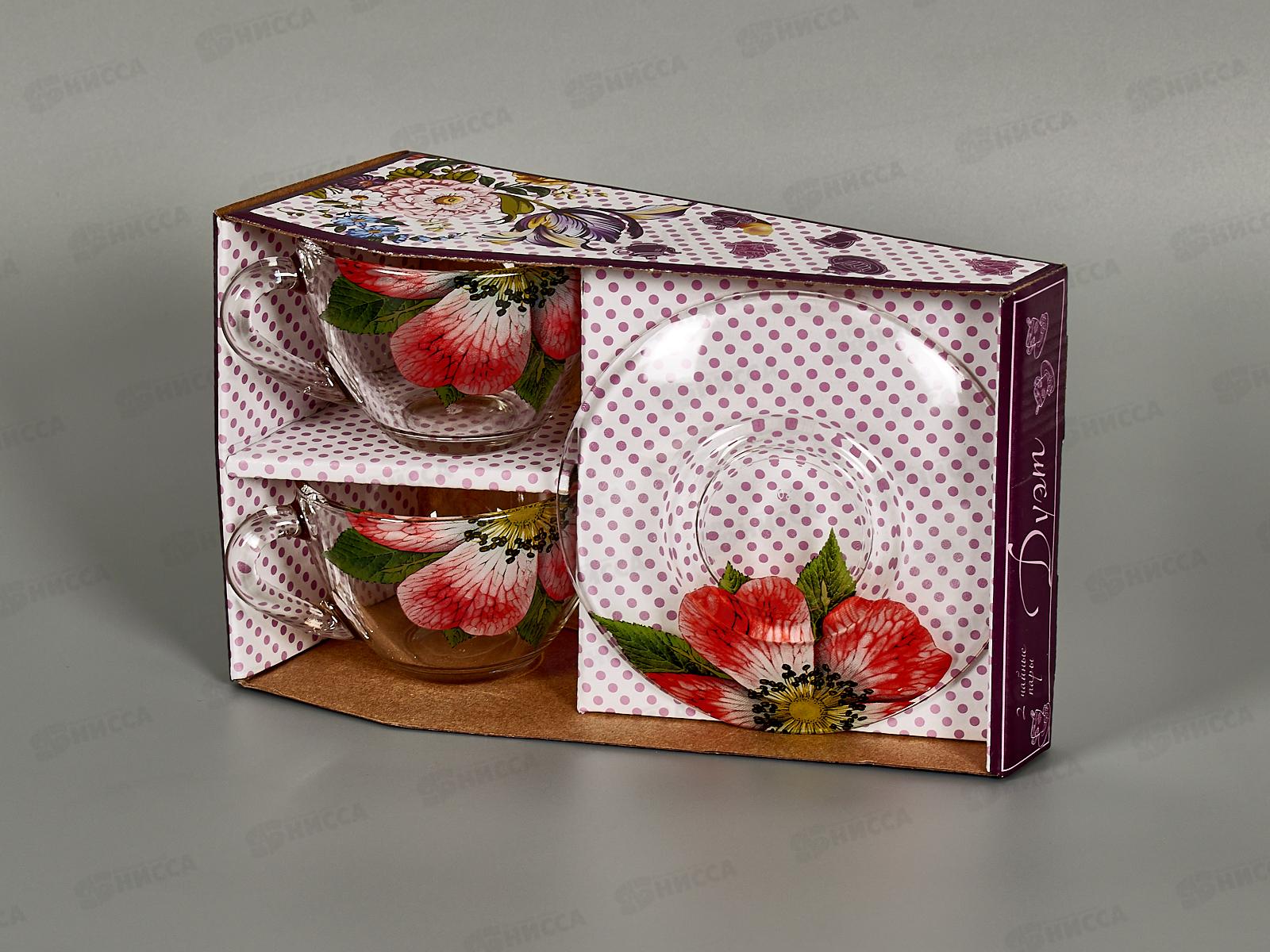 Набор подарочный 4 предмета 2222-Д Дуэт Китайская роза *6