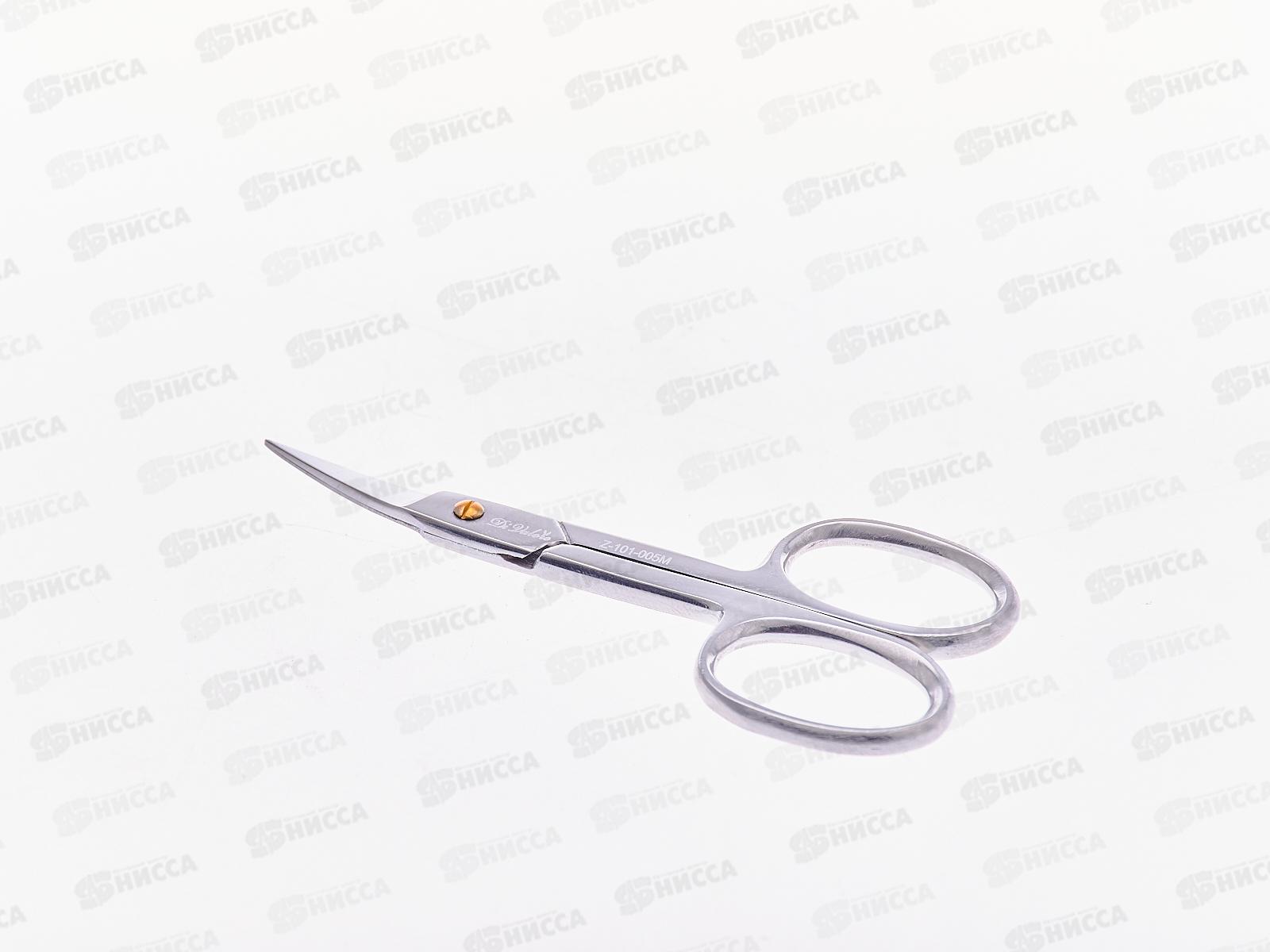 Ножницы маникюрные 9см 101-005М лезвие изгиб *12