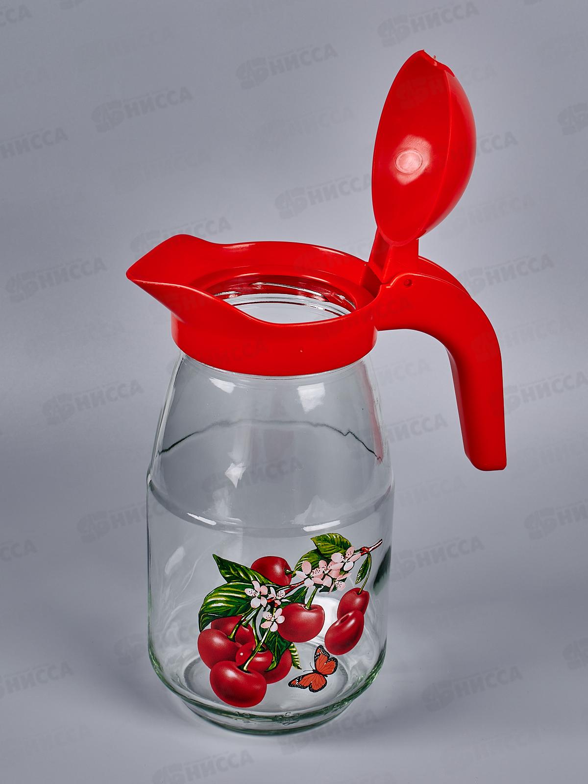 Кувшин 1,5л 1607-Д Вишня на ветке *9
