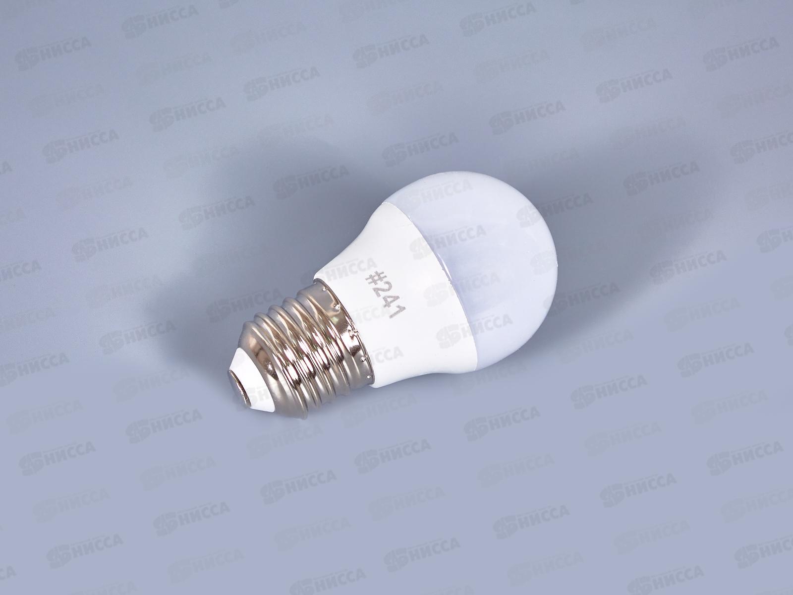 Лампа светодиодная Прогресс Standard  7Вт E27 P45 белый свет *100