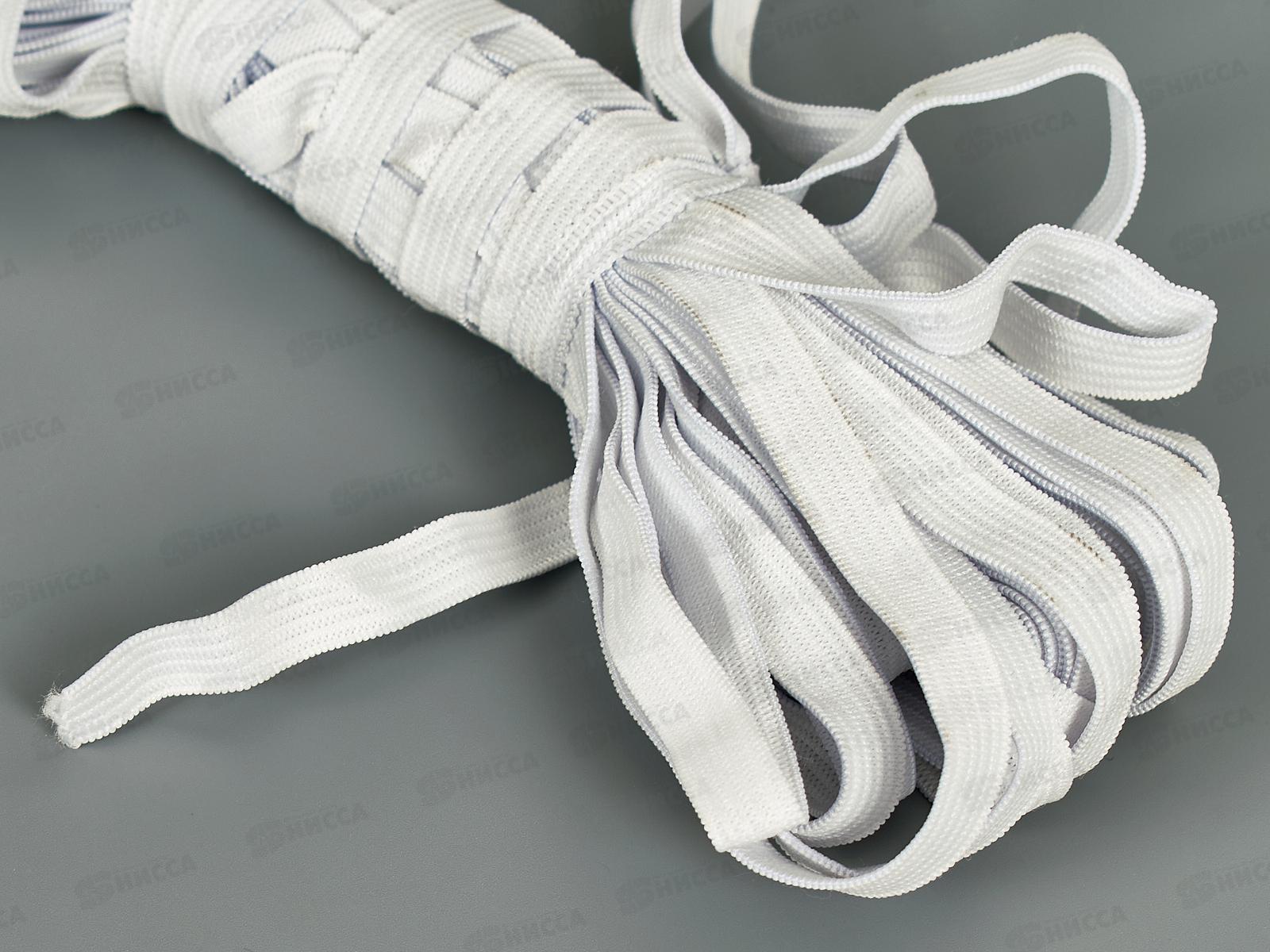 Резинка бельевая 10мм вязаная СТАНДАРТ белая 10м *20