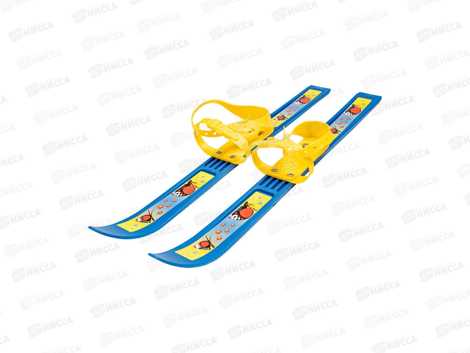 Лыжи мини &quotОлимпик-спорт&quot Мишки 65см 2-4 года в/с  МПЛ 102*10