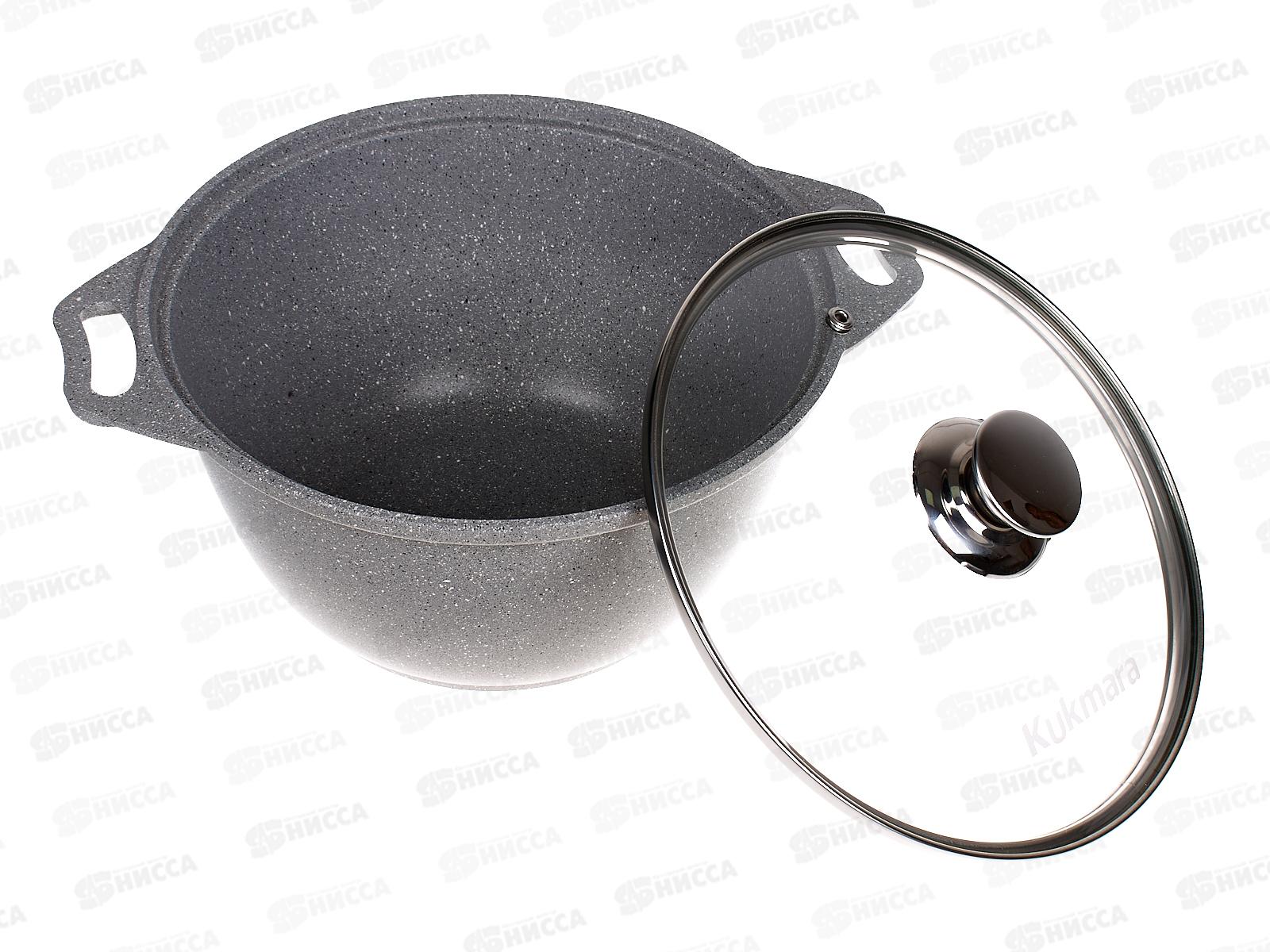 Кастрюля 3,0л со стеклянной крышкой антипригарное покрытие кмс32а *3