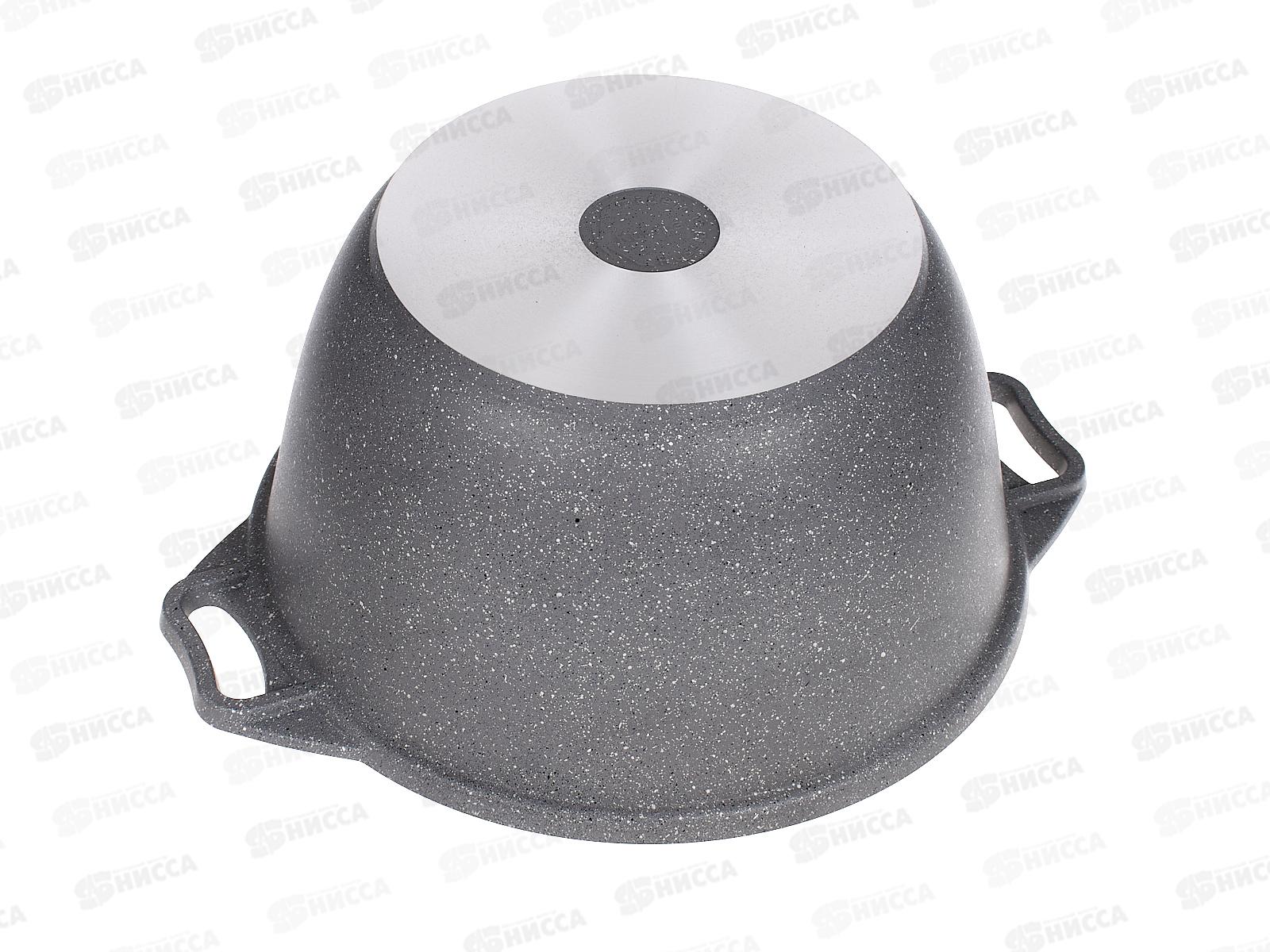 Кастрюля 4,0л со стеклянной крышкой антипригарное покрытие кмс42а  *3