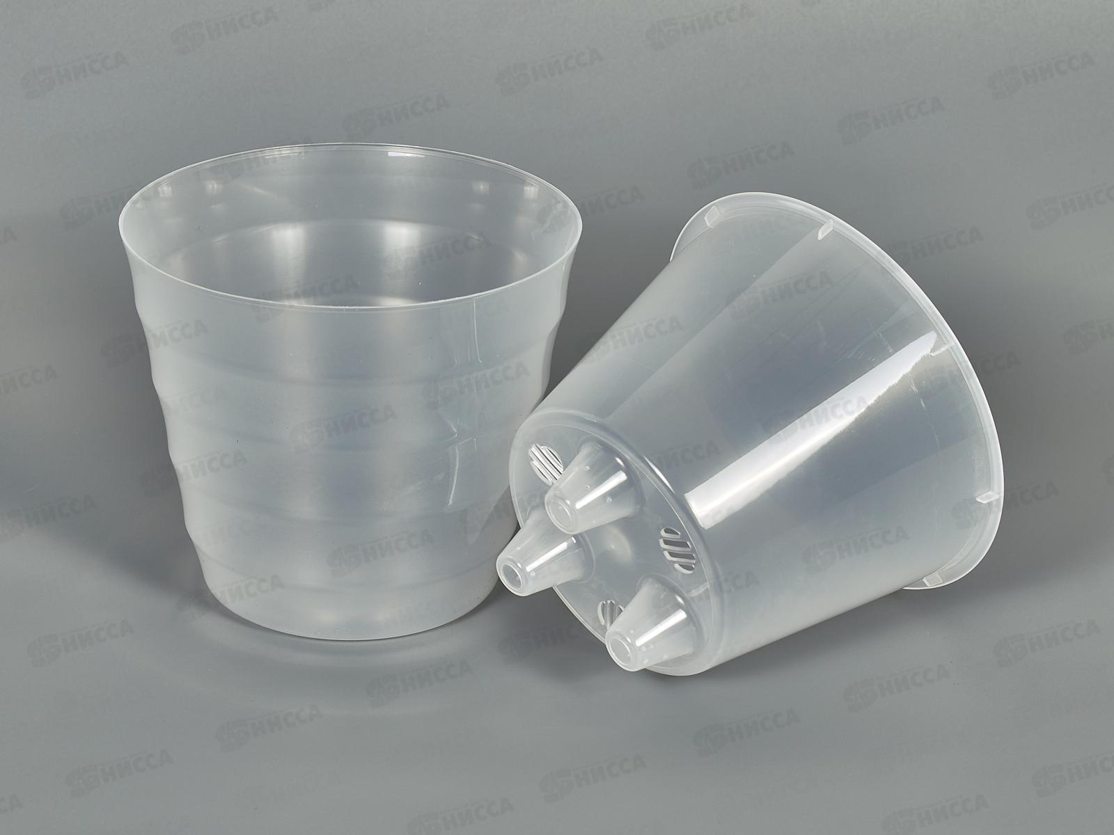 Горшок для цветов Лаура 1,4л  Прозрачный *18