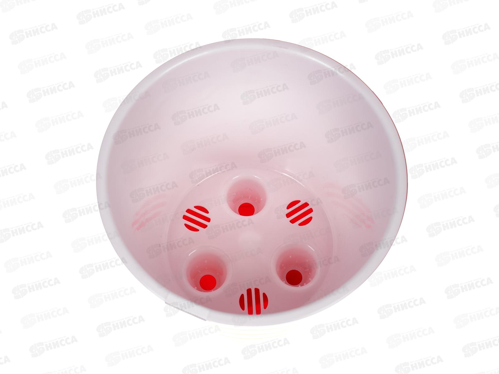 Горшок для цветов Лаура 1,4л  Красно-белый  *18