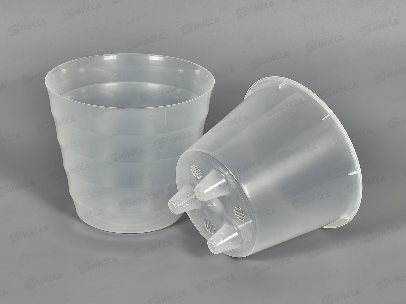 Горшок для цветов Лаура 2,3л  Прозрачный  *12