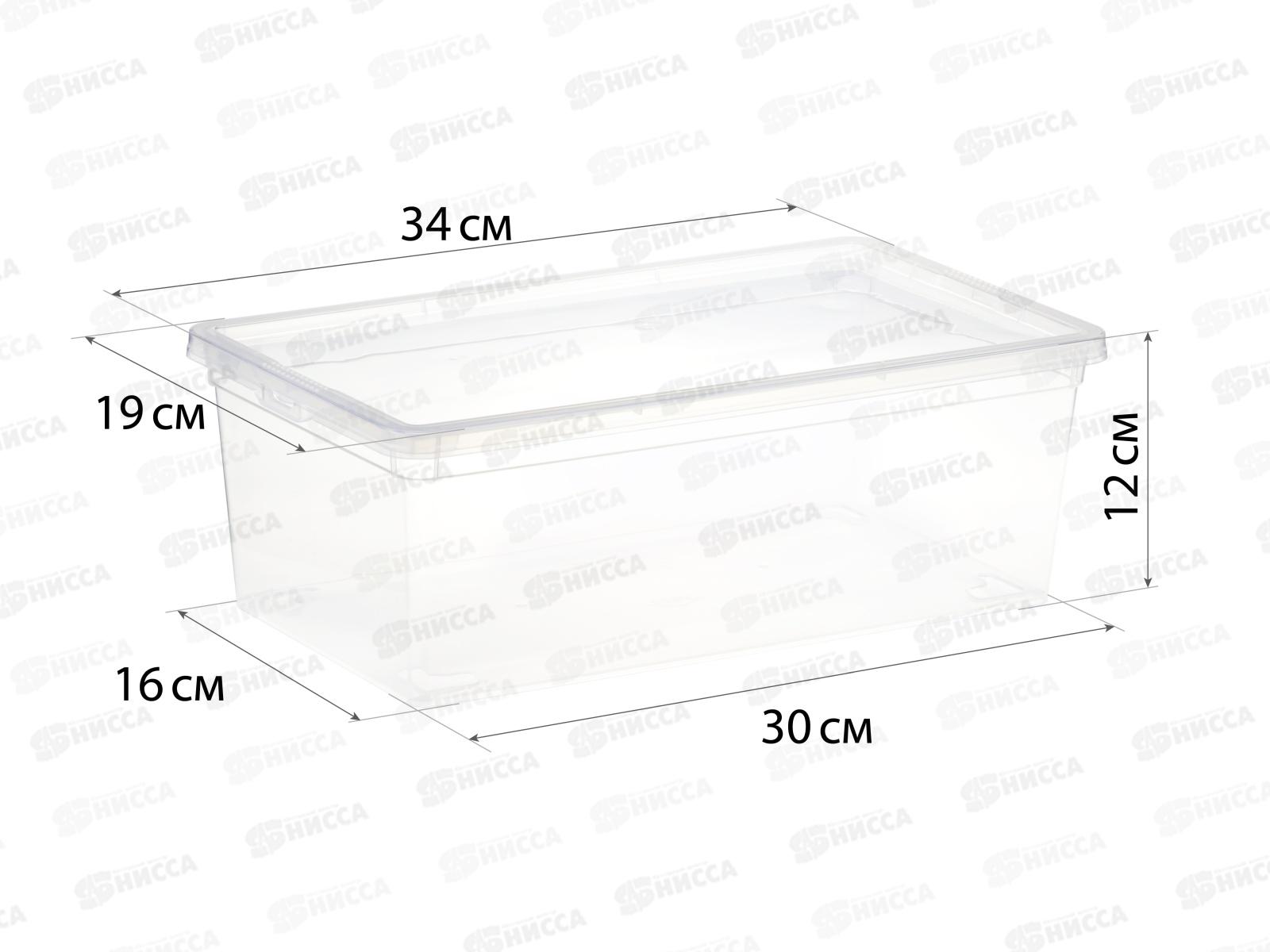 Ящик 5,5л 340*190*120мм Прозрачный М2351 *8