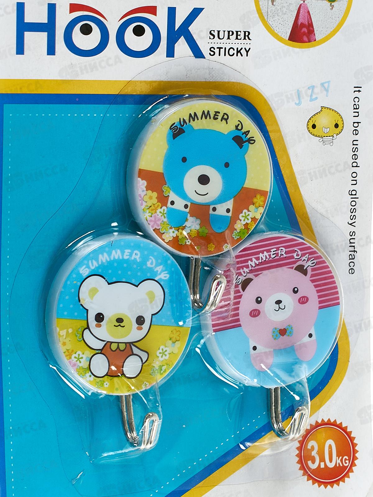 Крючки для полотенец 1212 3шт на липе (048170)  Ж