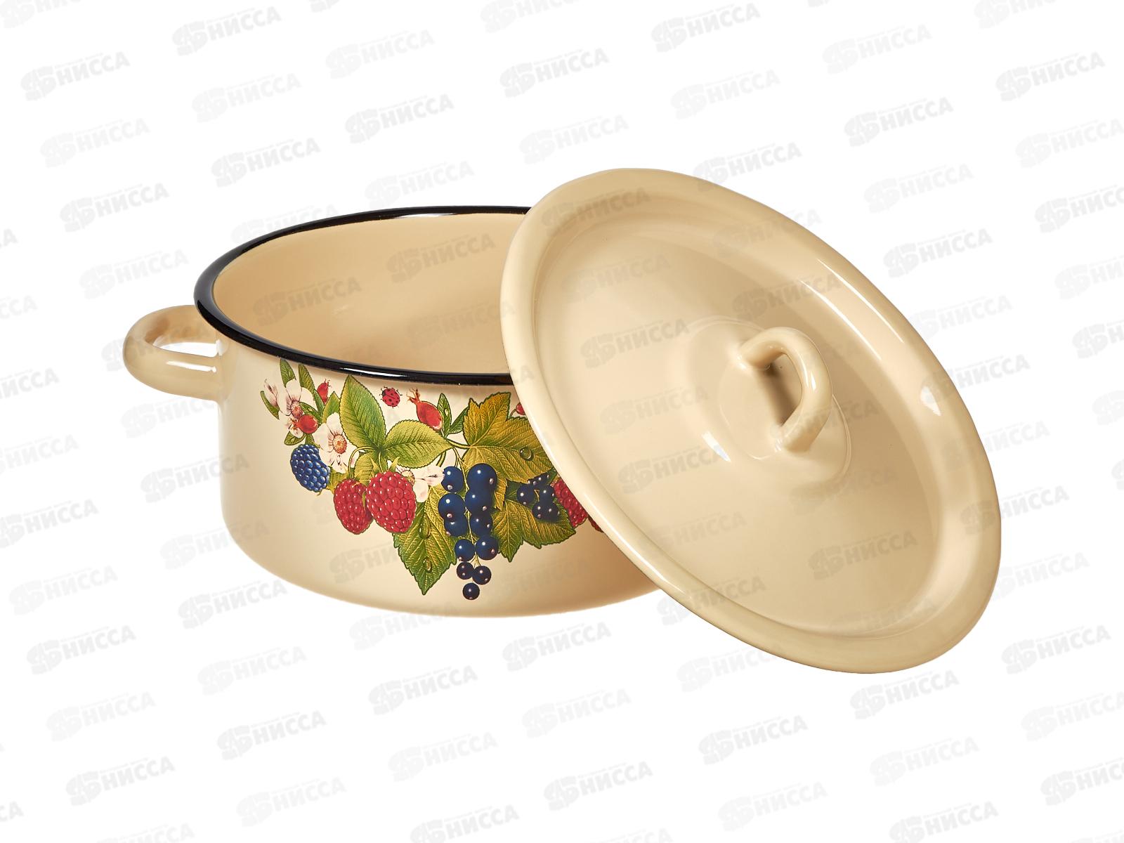 Кастрюля 2,0л цилиндрическая декорированная палевая С1610.П  *8