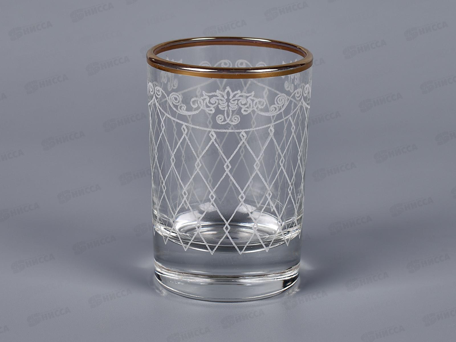 Набор стопок ЛЕЛЬ 50мл 6шт 1022-ГЗ Винтаж гравировка отвод золото *12