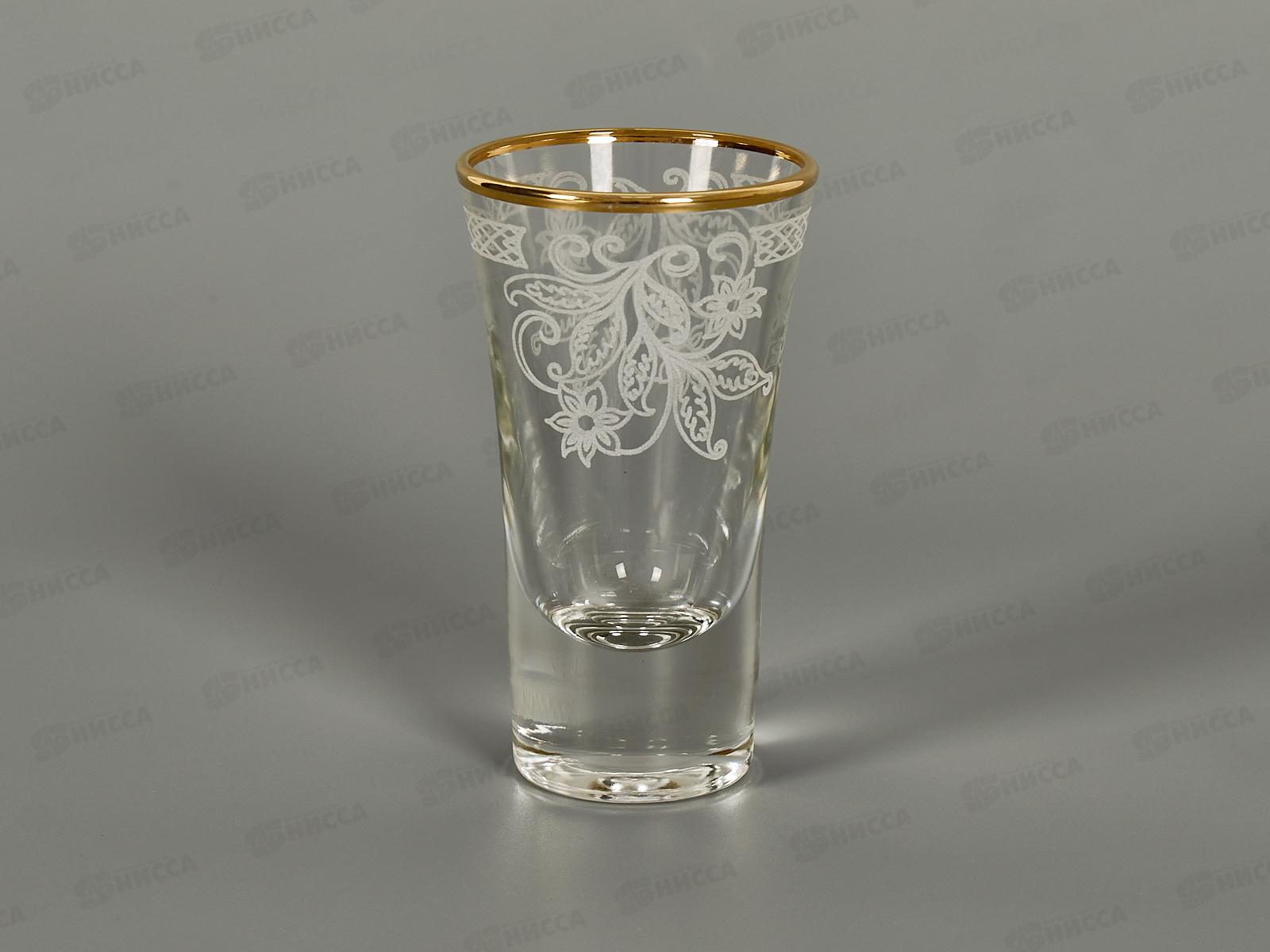 Набор стопок 60мл 6шт 1088-ГЗ Акация гравировка отвод золотом *8