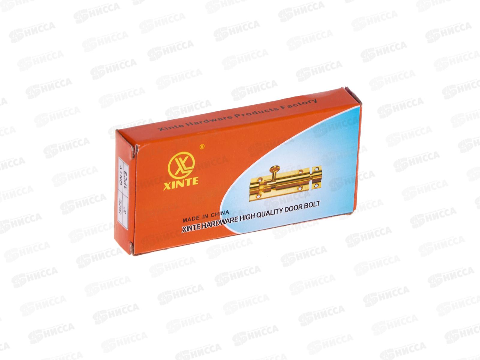 Шпингалет 3&quot золото (020410)  *24 Ж