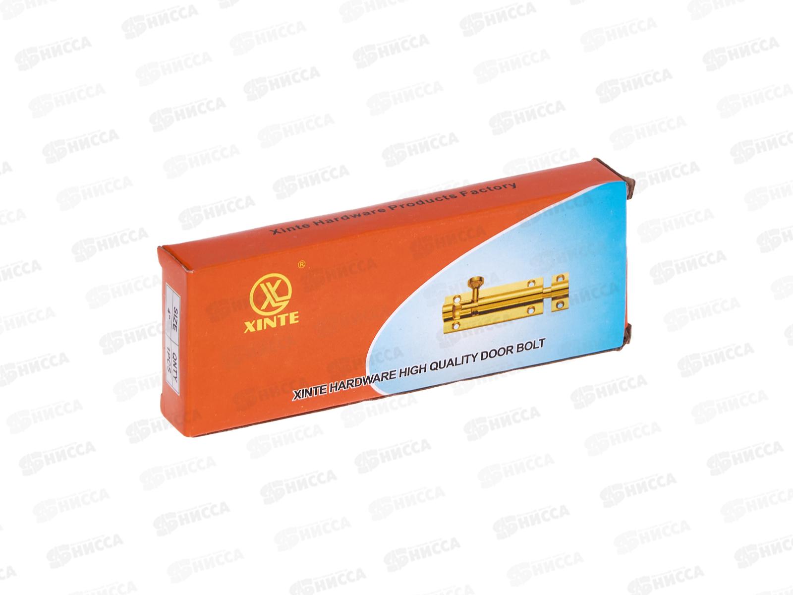 Шпингалет 4&quot золото (020412)  Ж