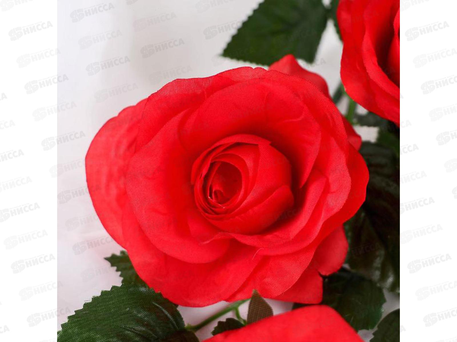 Цветы искусственные 61см Роза Жанна красная 2578225