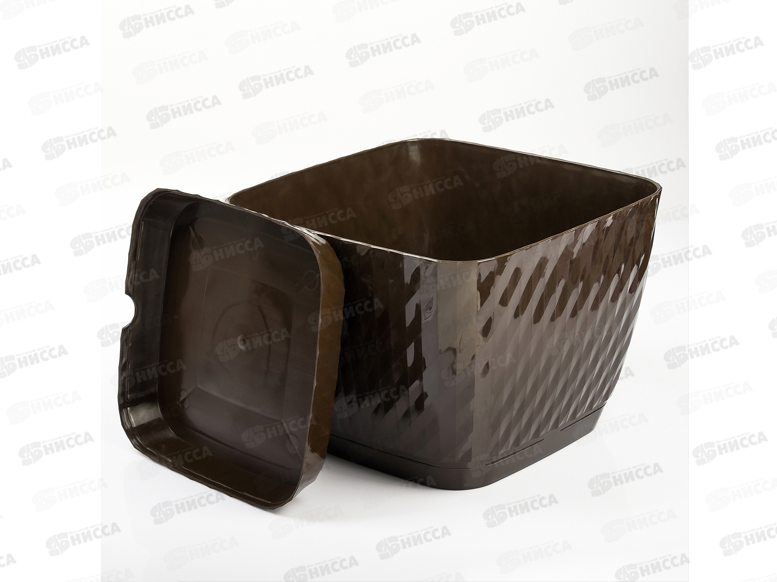 Кашпо Классика 1л шоколадный Ангарск *15 Г-9626