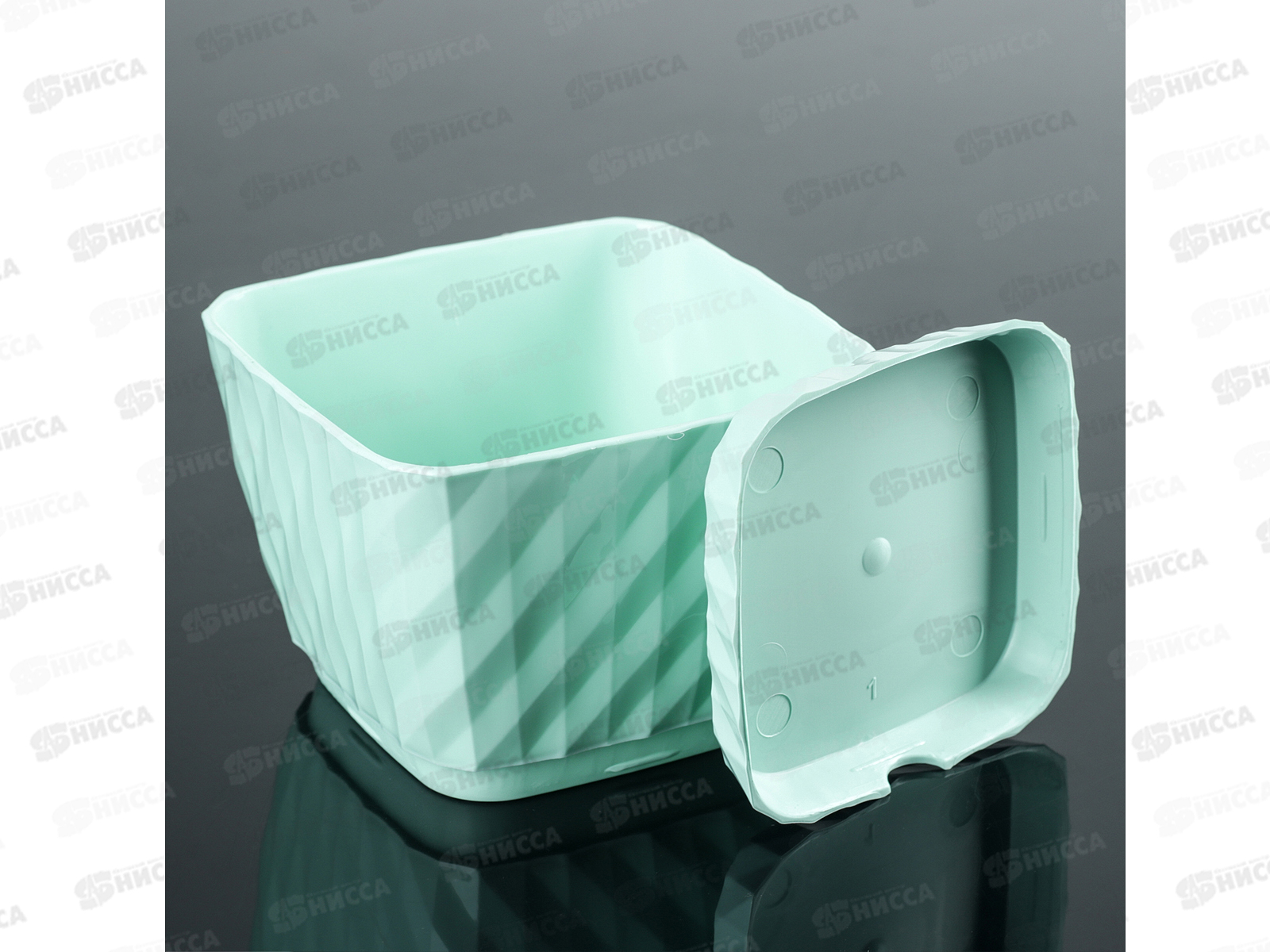 Кашпо Классика 1л зеленый  мятный Ангарск *15 Г-9625