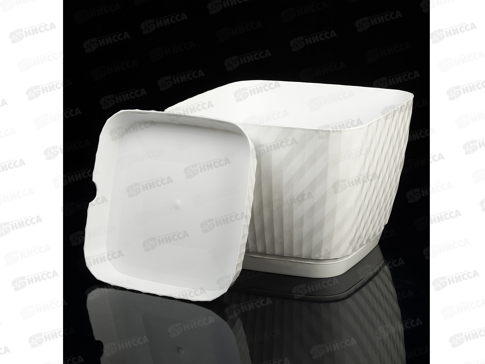 Кашпо Классика 15л белый Ангарск *5 Г-9622